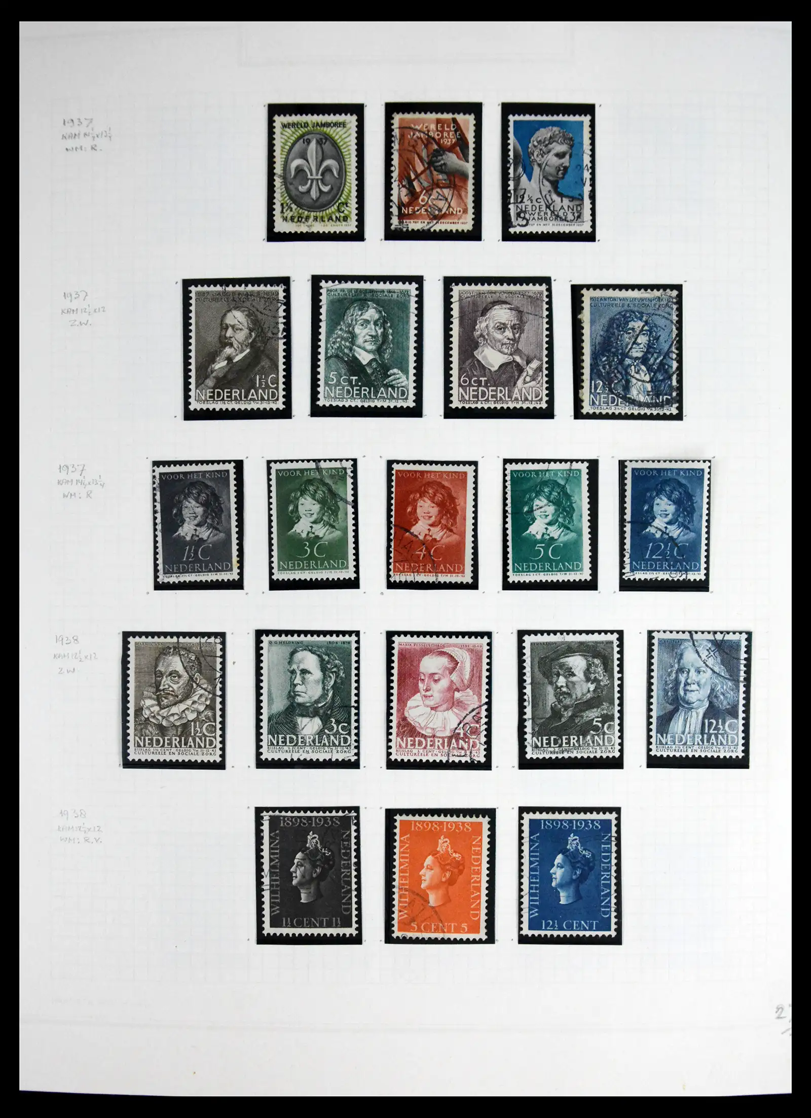 41605 0030 - Postzegelverzameling 41605 Nederland gespecialiseerd 1852-1998.