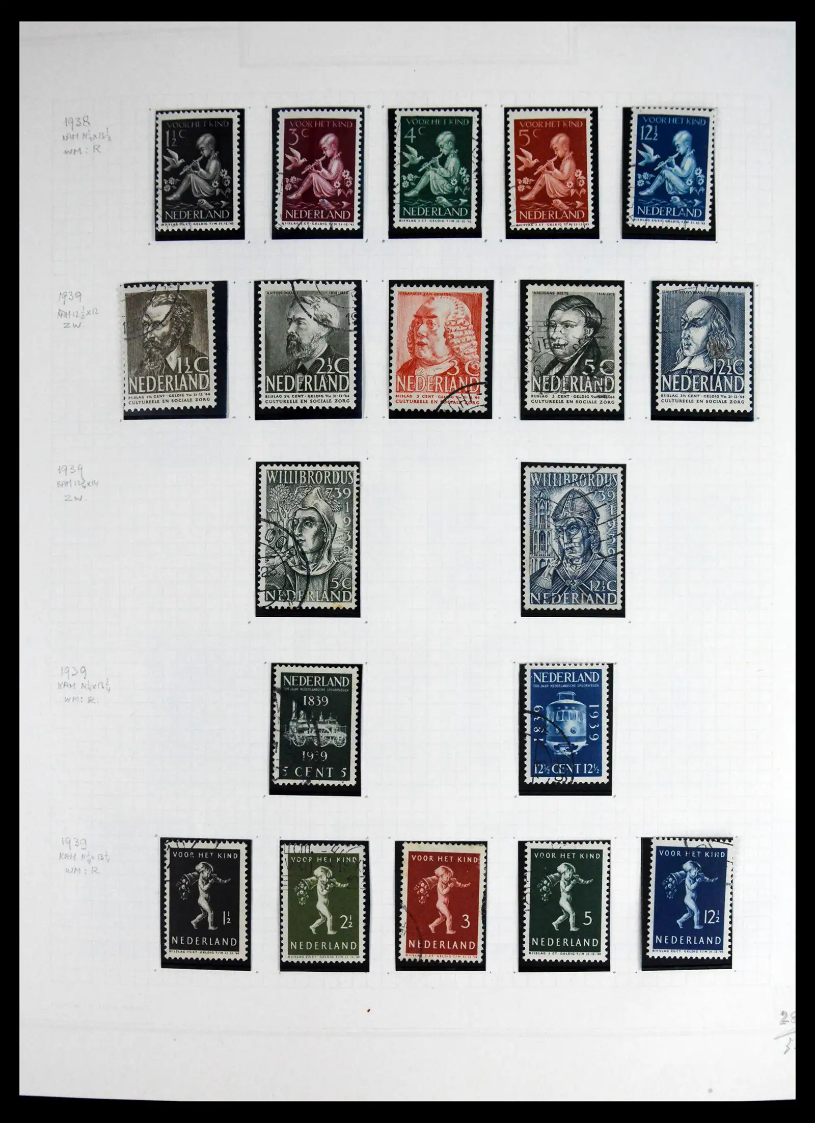 41605 0031 - Postzegelverzameling 41605 Nederland gespecialiseerd 1852-1998.