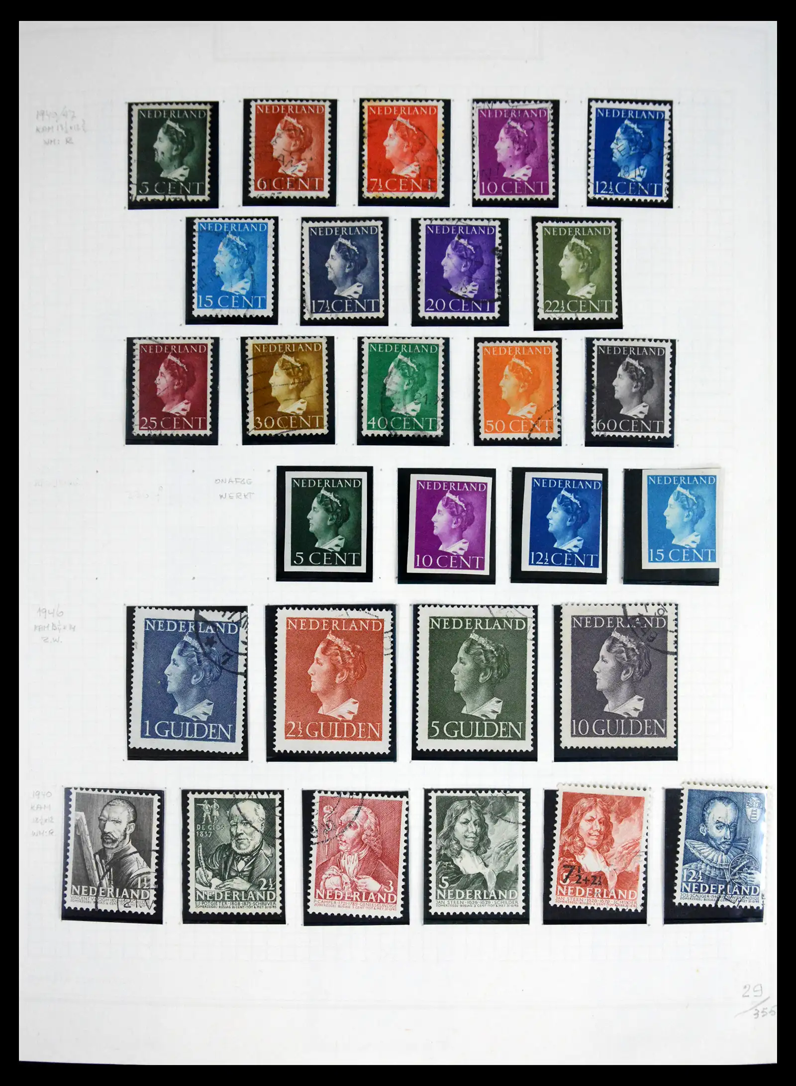 41605 0032 - Postzegelverzameling 41605 Nederland gespecialiseerd 1852-1998.