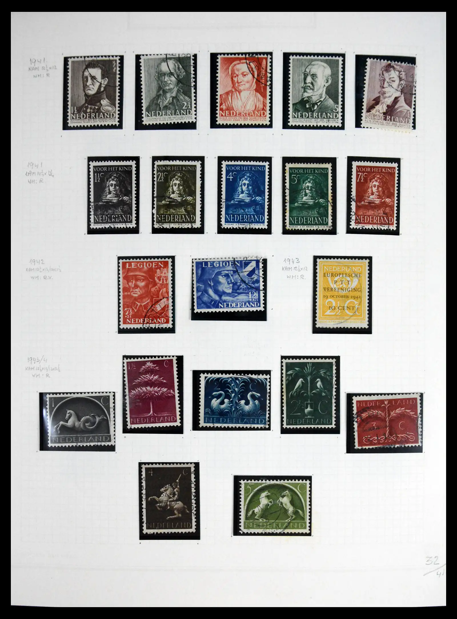 41605 0035 - Postzegelverzameling 41605 Nederland gespecialiseerd 1852-1998.