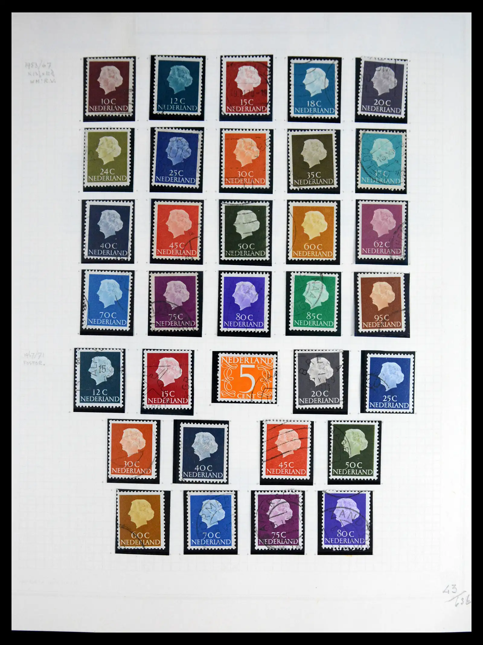 41605 0046 - Postzegelverzameling 41605 Nederland gespecialiseerd 1852-1998.