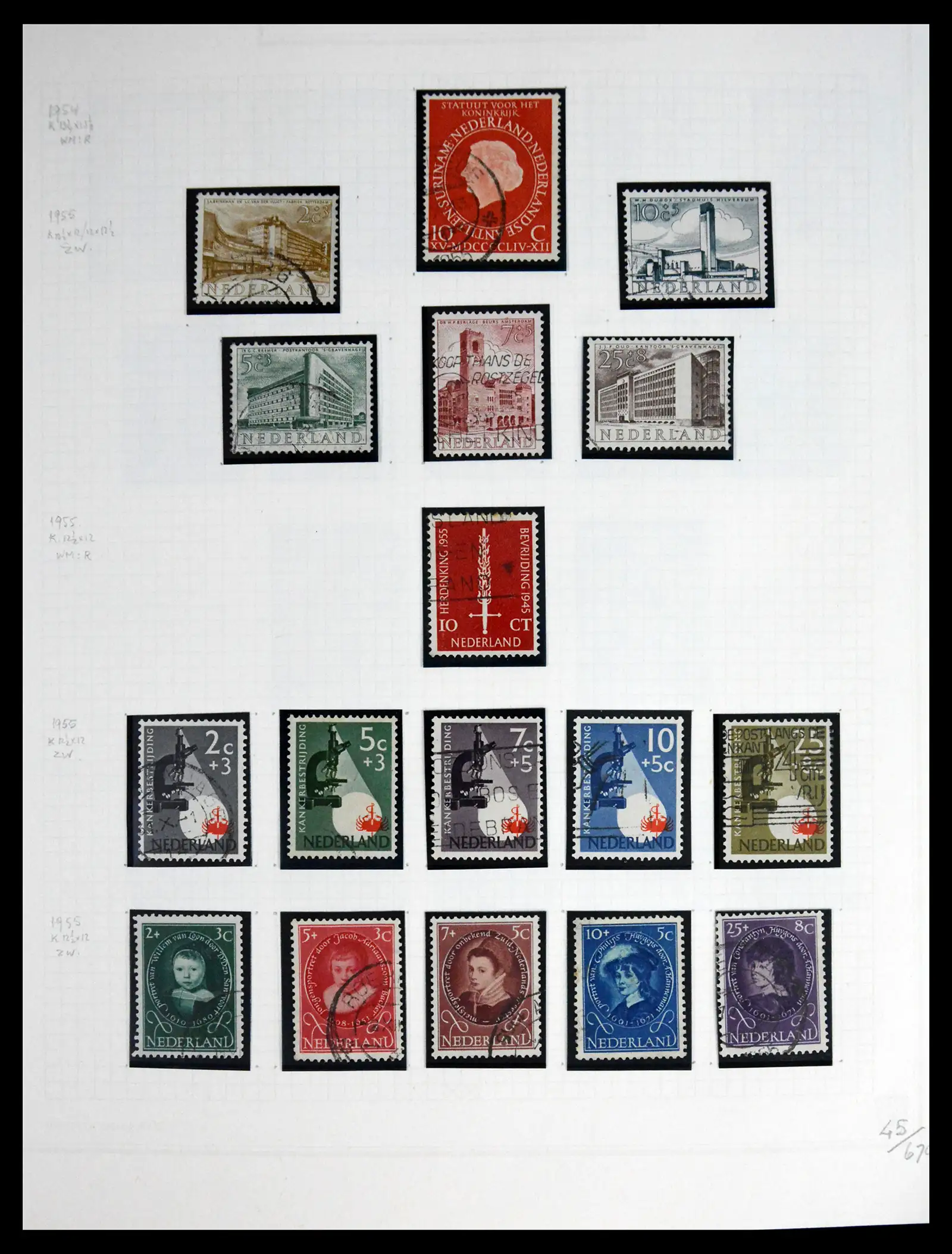 41605 0048 - Postzegelverzameling 41605 Nederland gespecialiseerd 1852-1998.