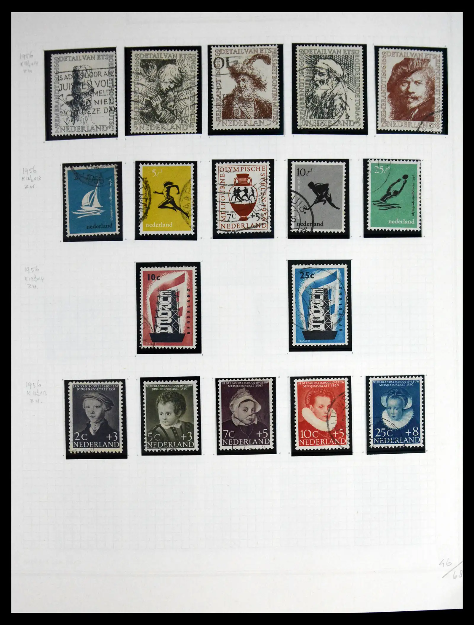 41605 0049 - Postzegelverzameling 41605 Nederland gespecialiseerd 1852-1998.