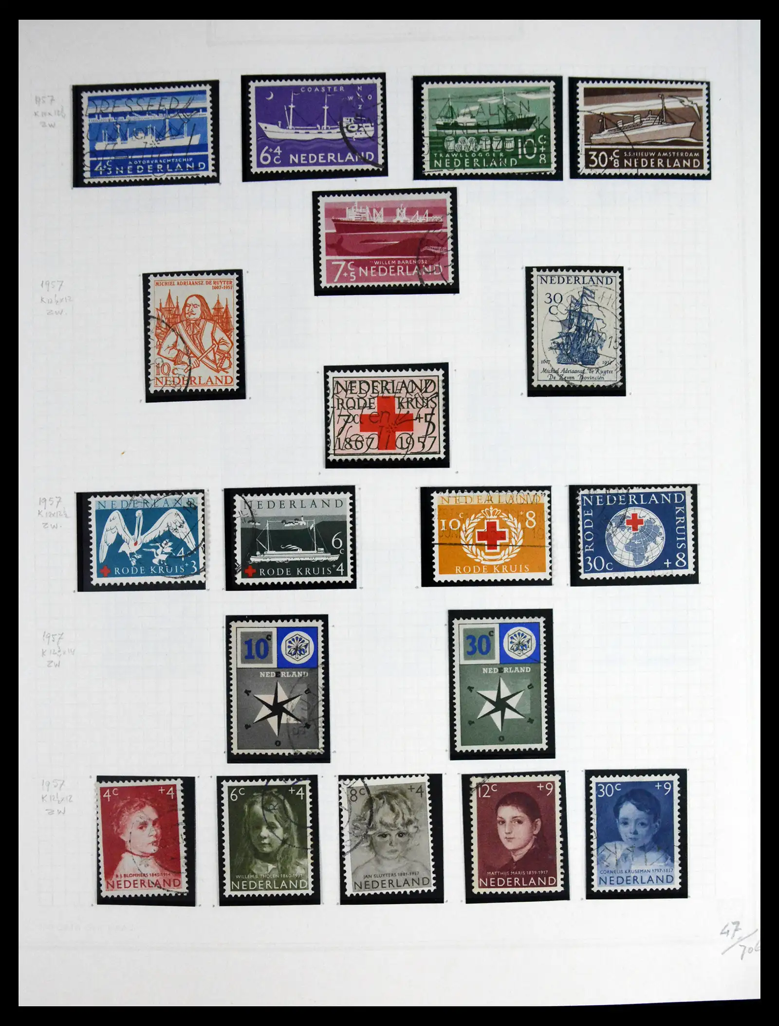 41605 0050 - Postzegelverzameling 41605 Nederland gespecialiseerd 1852-1998.