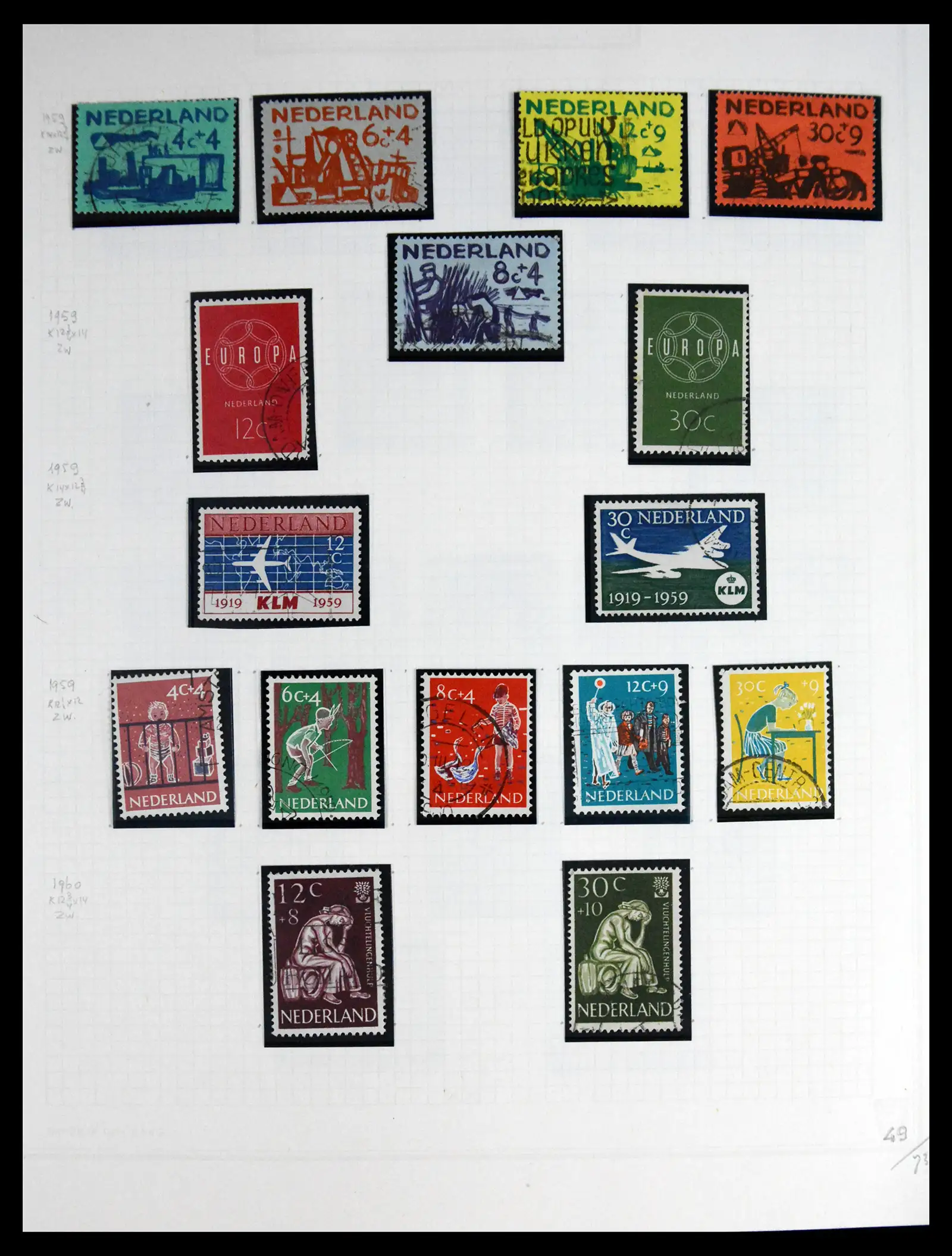 41605 0052 - Postzegelverzameling 41605 Nederland gespecialiseerd 1852-1998.