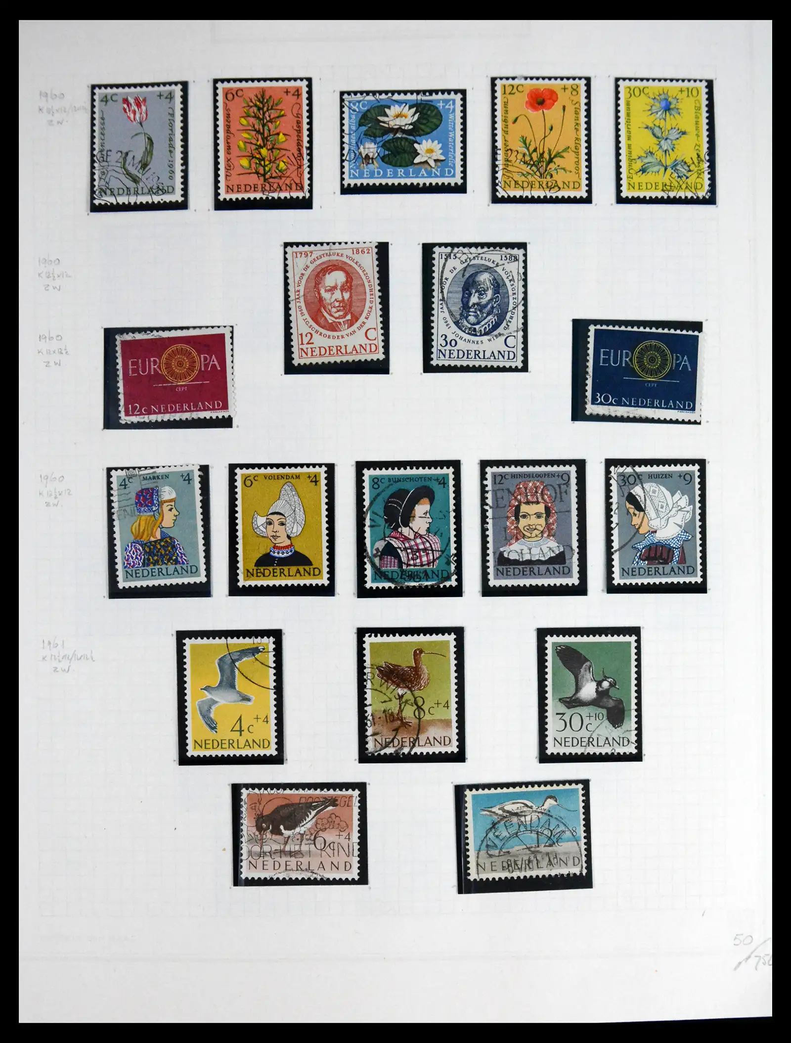 41605 0053 - Postzegelverzameling 41605 Nederland gespecialiseerd 1852-1998.