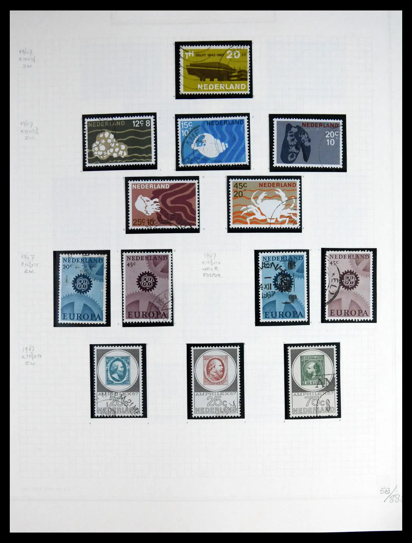 41605 0061 - Postzegelverzameling 41605 Nederland gespecialiseerd 1852-1998.