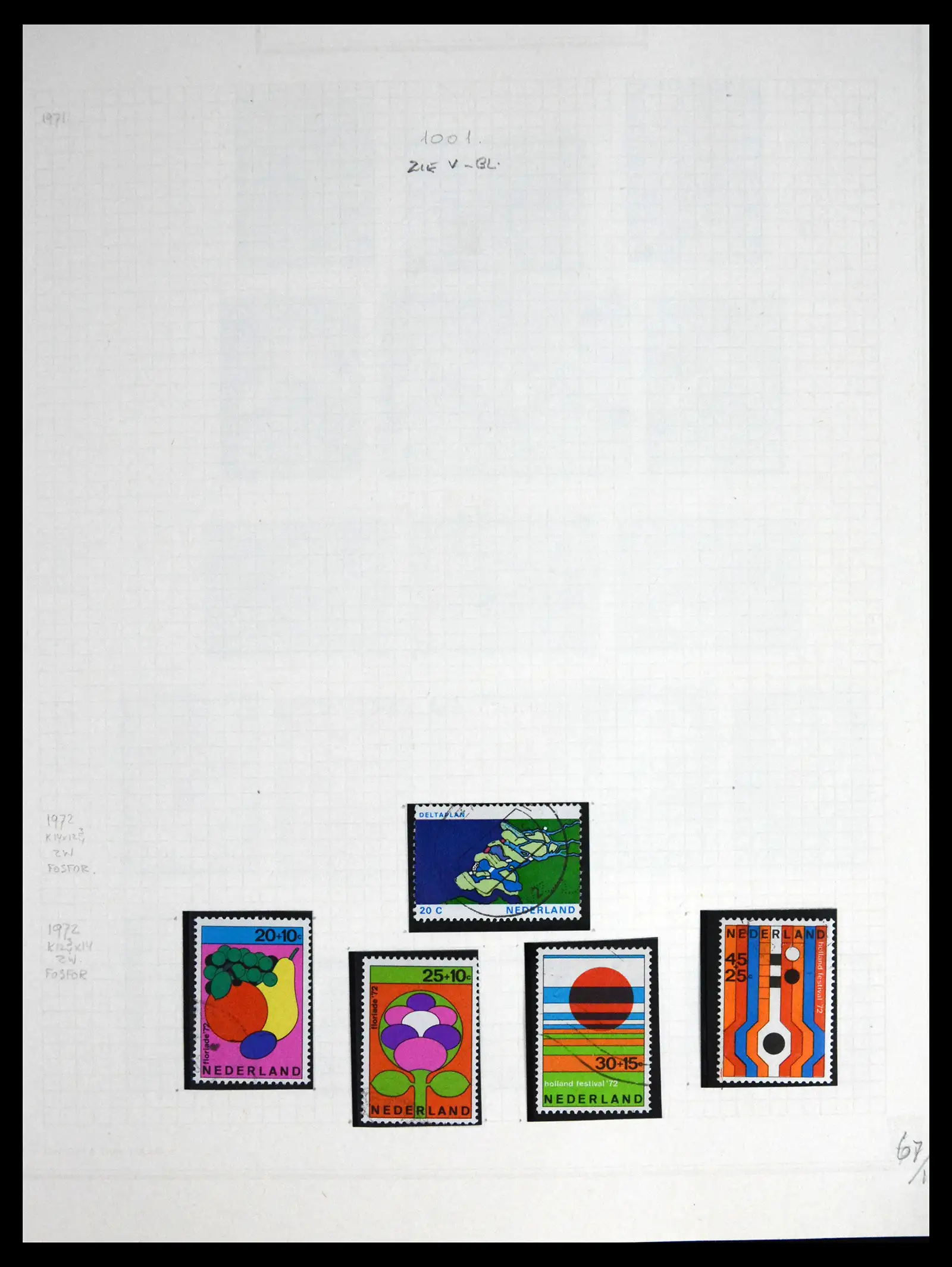 41605 0070 - Postzegelverzameling 41605 Nederland gespecialiseerd 1852-1998.