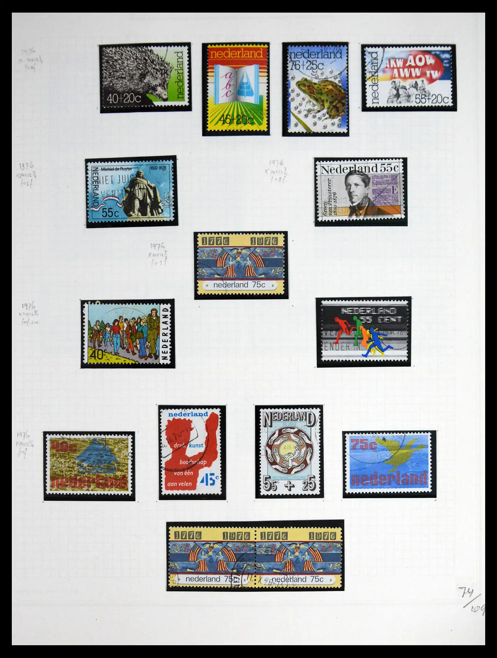 41605 0077 - Postzegelverzameling 41605 Nederland gespecialiseerd 1852-1998.