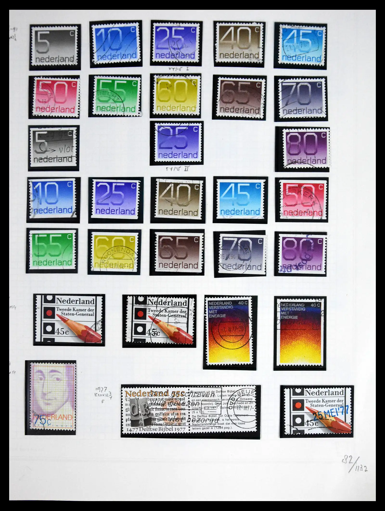 41605 0080 - Postzegelverzameling 41605 Nederland gespecialiseerd 1852-1998.