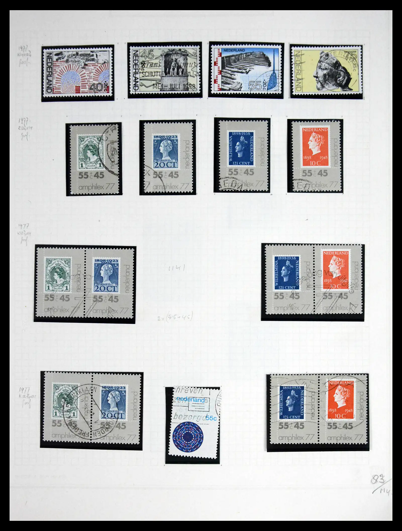 41605 0081 - Postzegelverzameling 41605 Nederland gespecialiseerd 1852-1998.