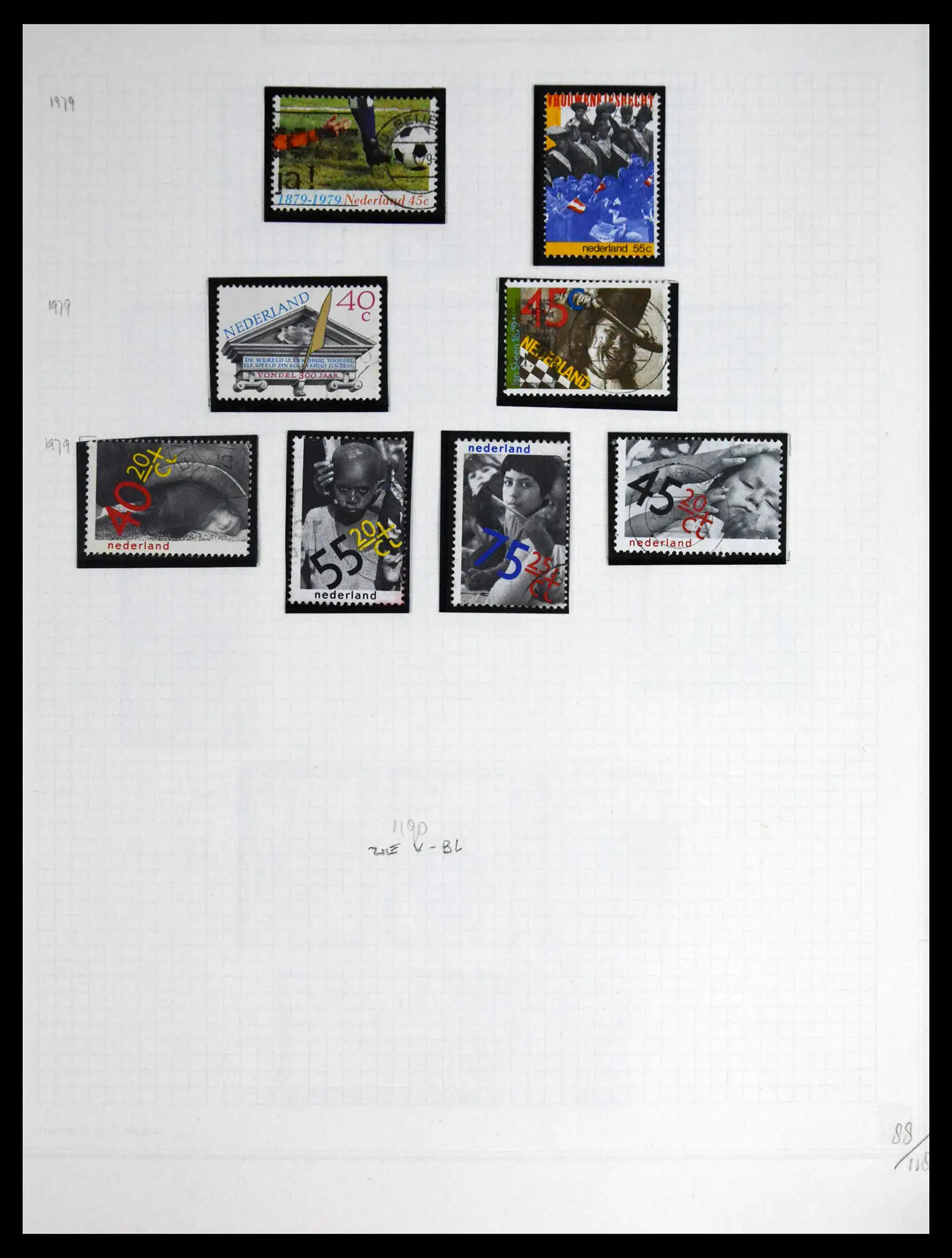 41605 0086 - Postzegelverzameling 41605 Nederland gespecialiseerd 1852-1998.