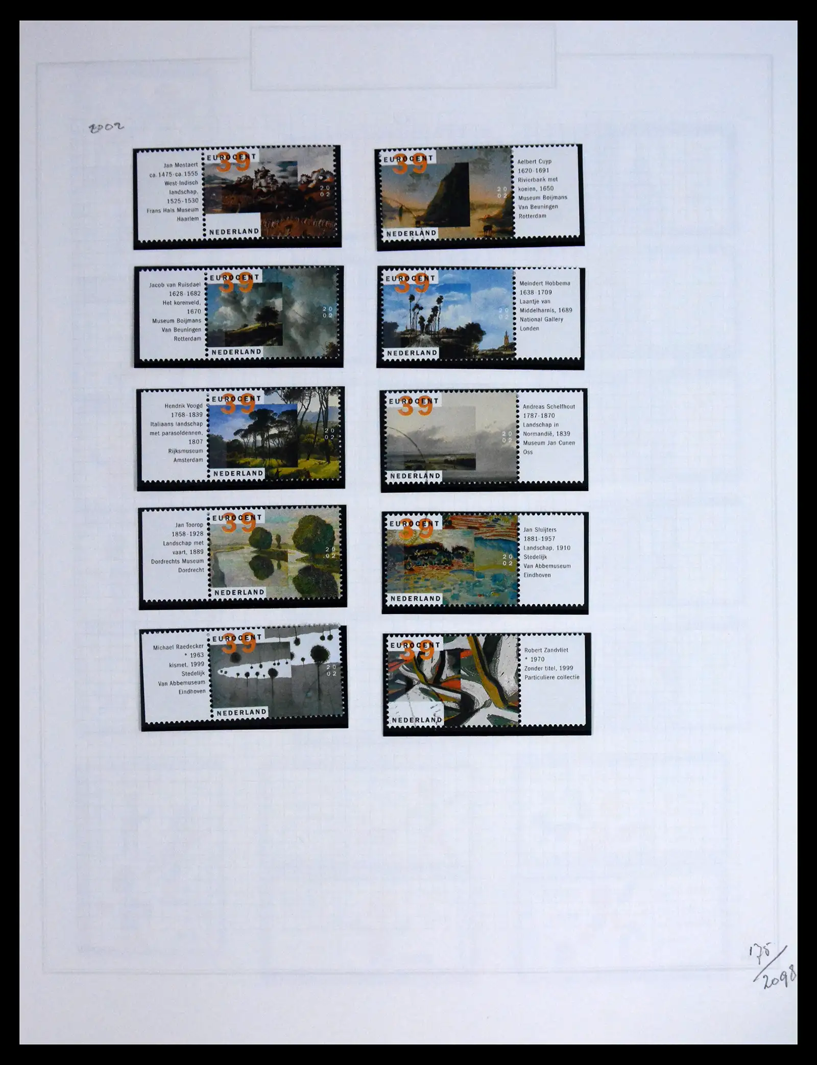 41605 0094 - Postzegelverzameling 41605 Nederland gespecialiseerd 1852-1998.
