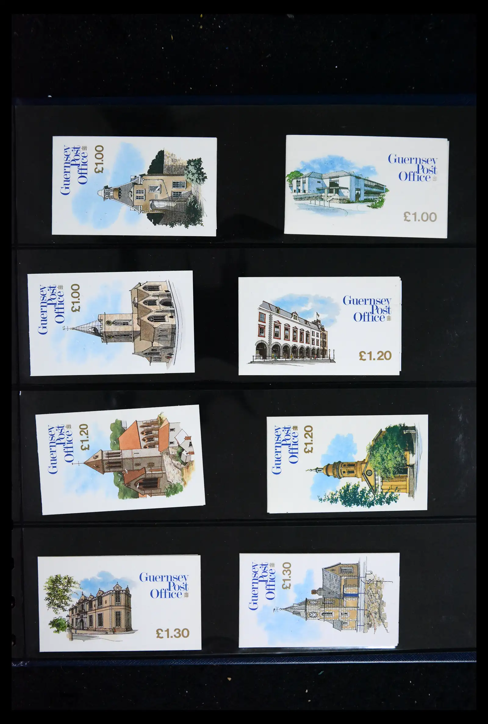 41607 0008 - Postzegelverzameling 41607 Kanaaleilanden postzegelboekjes vanaf 1969.