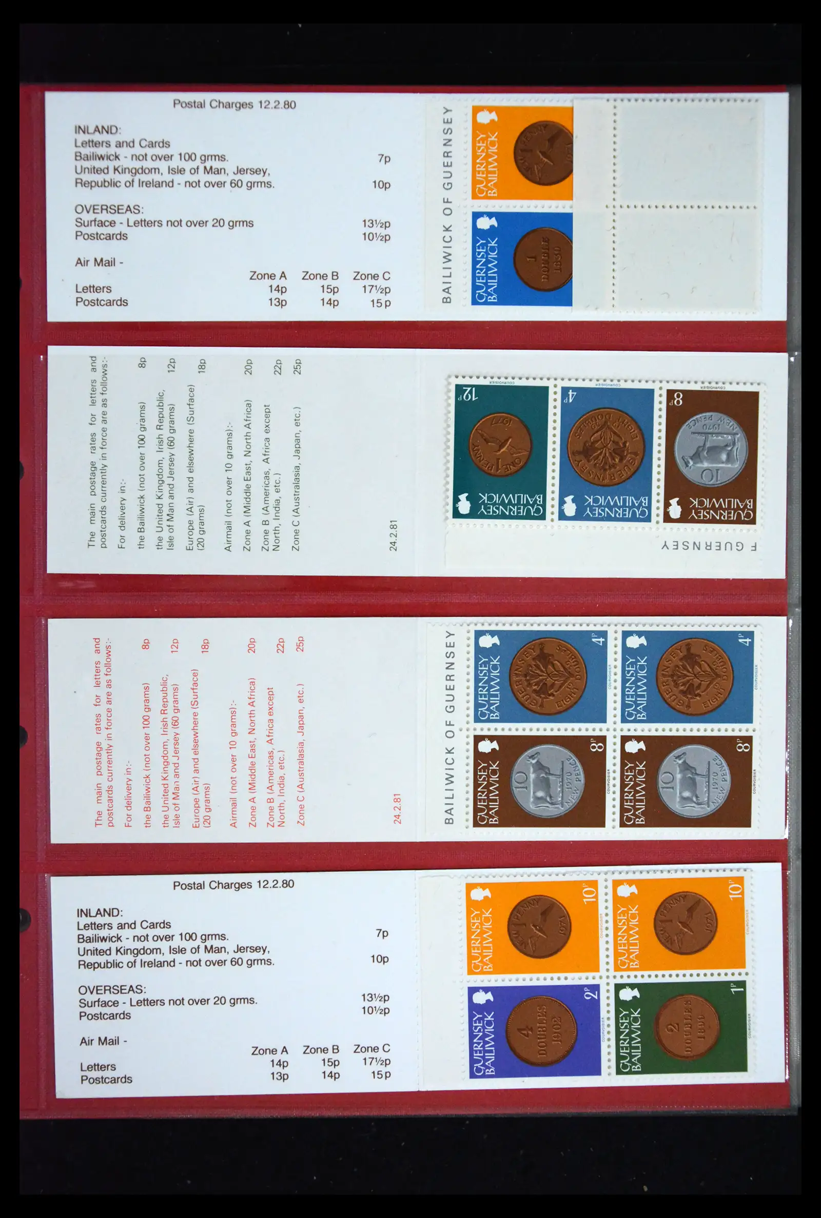 41607 0026 - Postzegelverzameling 41607 Kanaaleilanden postzegelboekjes vanaf 1969.