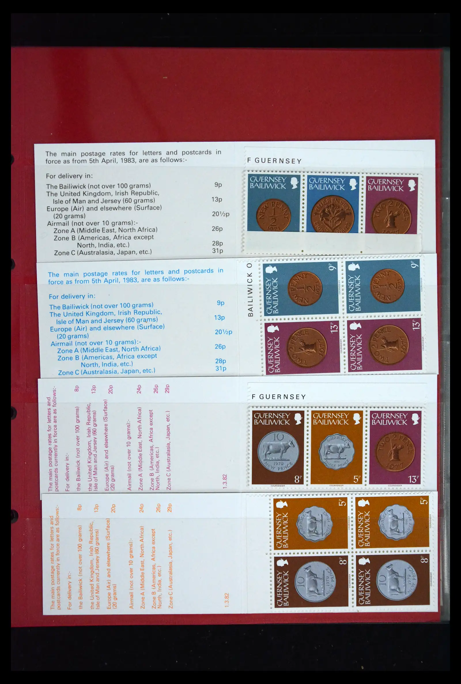 41607 0027 - Postzegelverzameling 41607 Kanaaleilanden postzegelboekjes vanaf 1969.