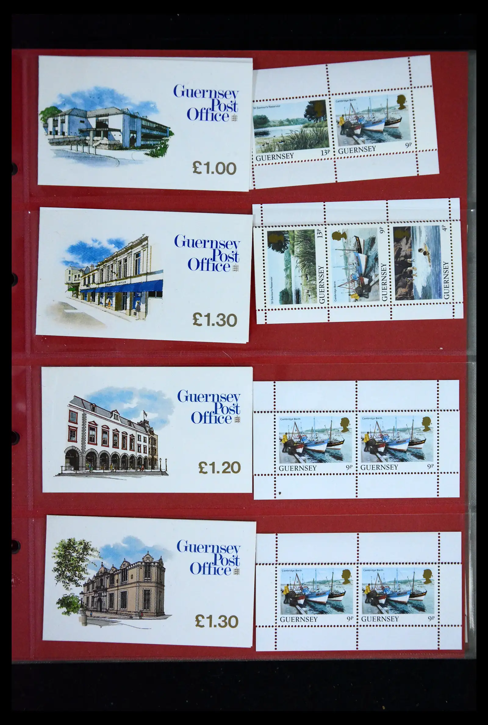 41607 0028 - Postzegelverzameling 41607 Kanaaleilanden postzegelboekjes vanaf 1969.