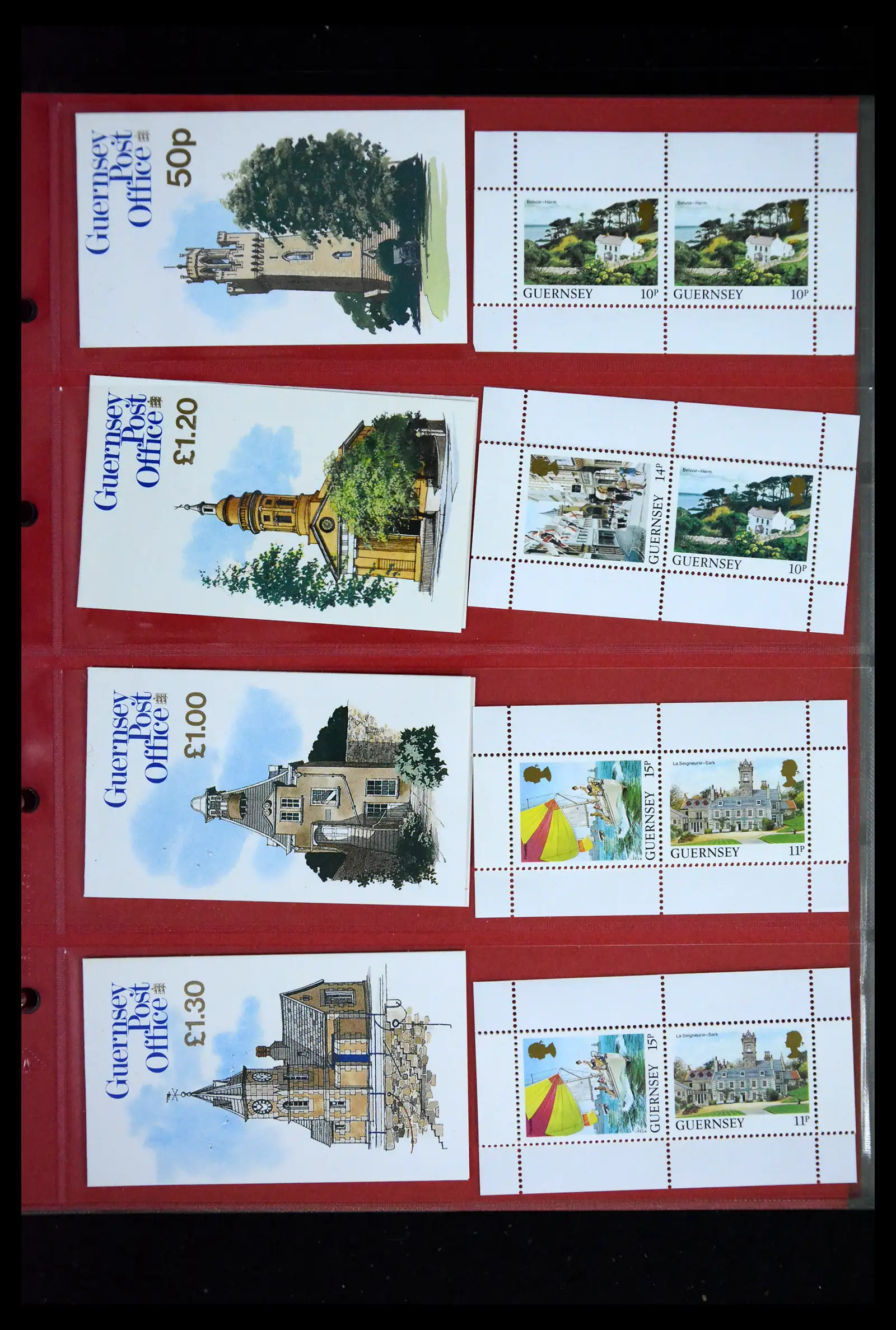 41607 0029 - Postzegelverzameling 41607 Kanaaleilanden postzegelboekjes vanaf 1969.