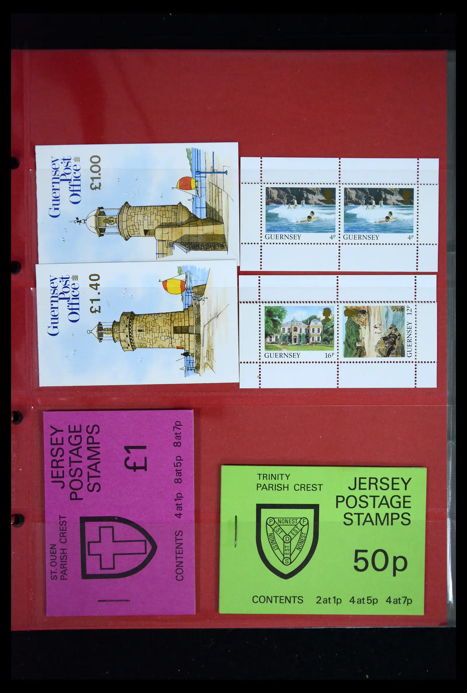 41607 0030 - Postzegelverzameling 41607 Kanaaleilanden postzegelboekjes vanaf 1969.