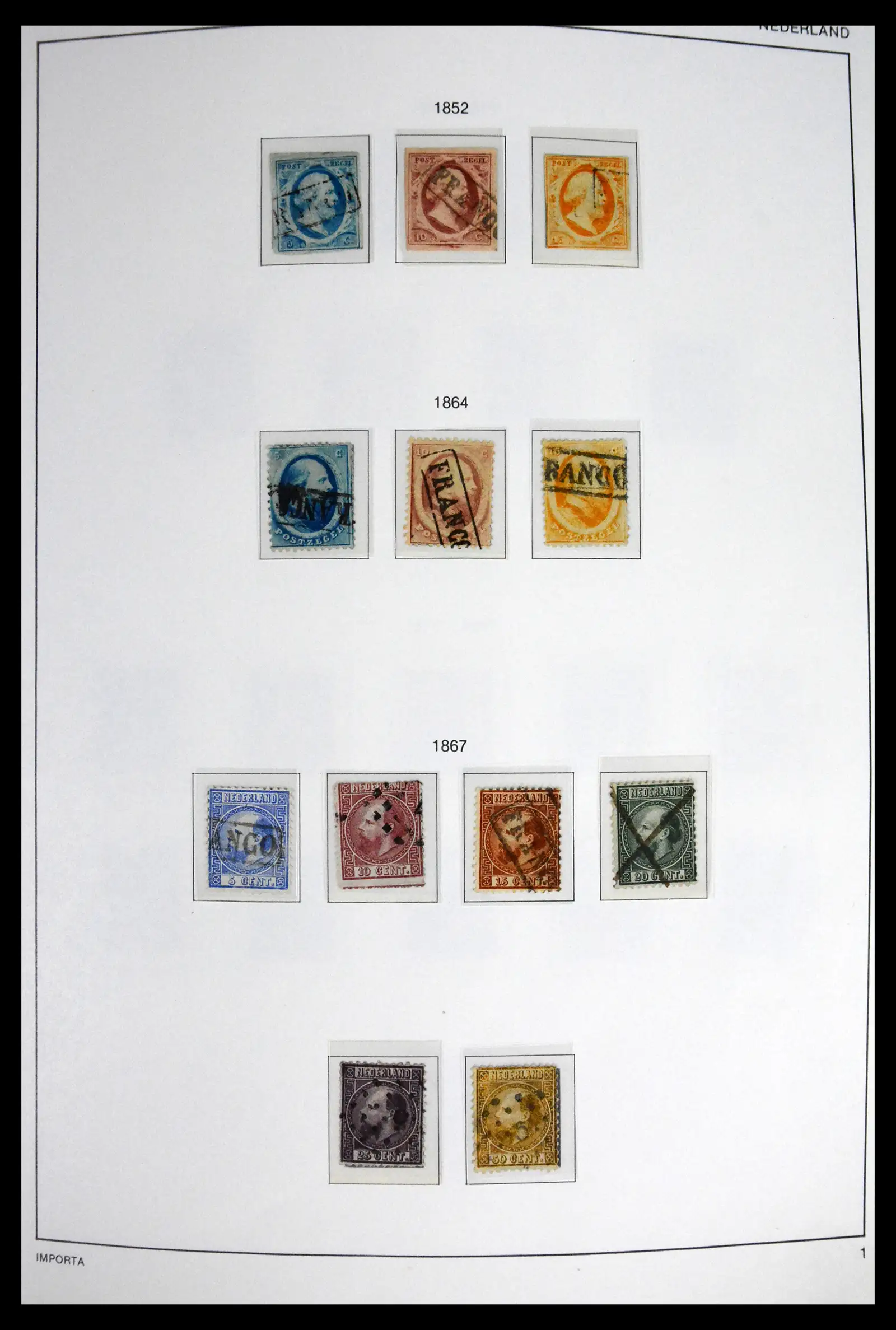 41609 0001 - Stamp collection 41609 Netherlands 1852-1980.