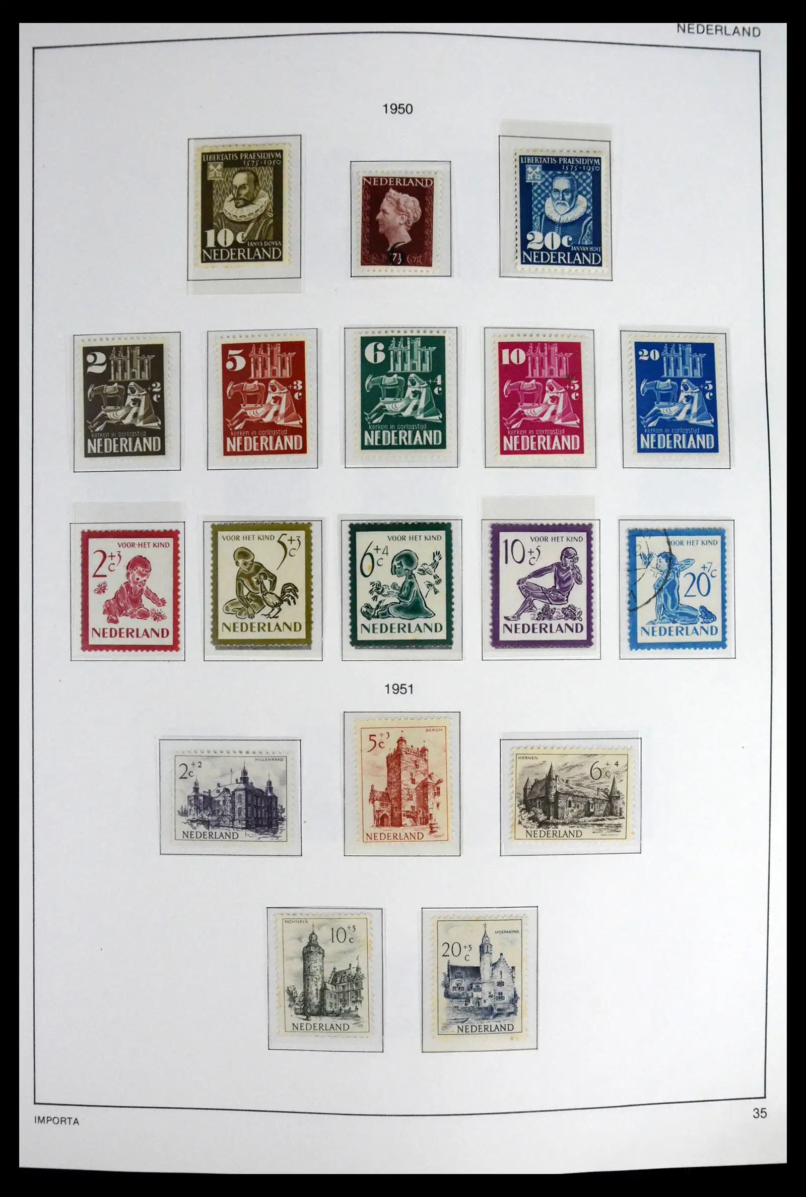 41609 0036 - Stamp collection 41609 Netherlands 1852-1980.