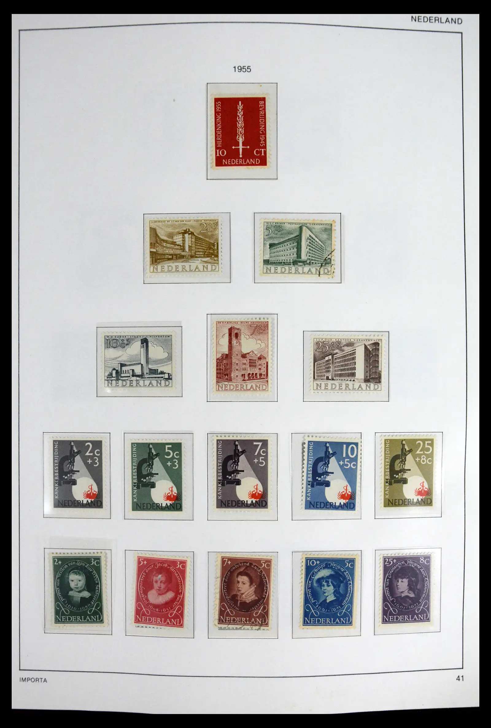 41609 0043 - Stamp collection 41609 Netherlands 1852-1980.