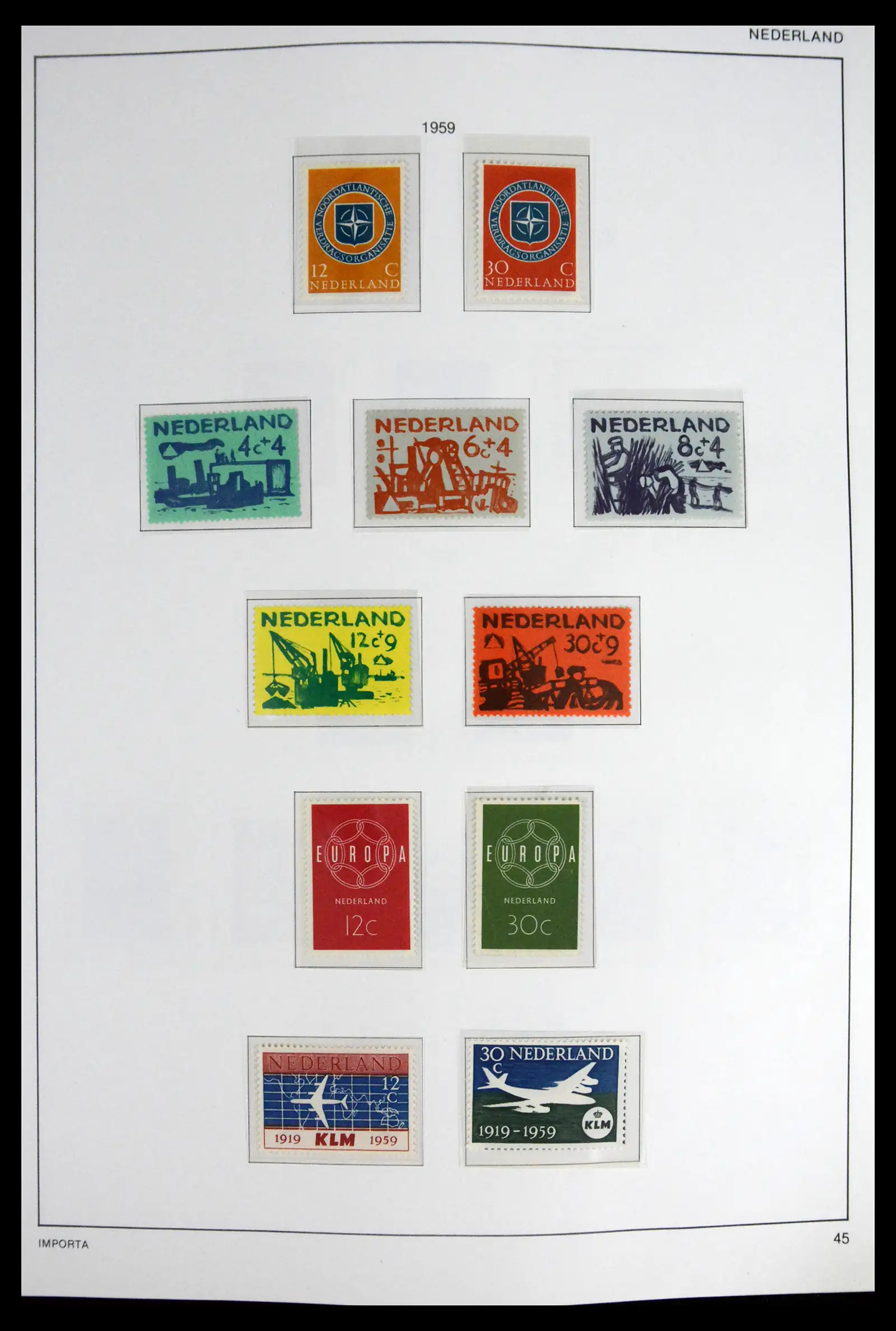 41609 0047 - Stamp collection 41609 Netherlands 1852-1980.