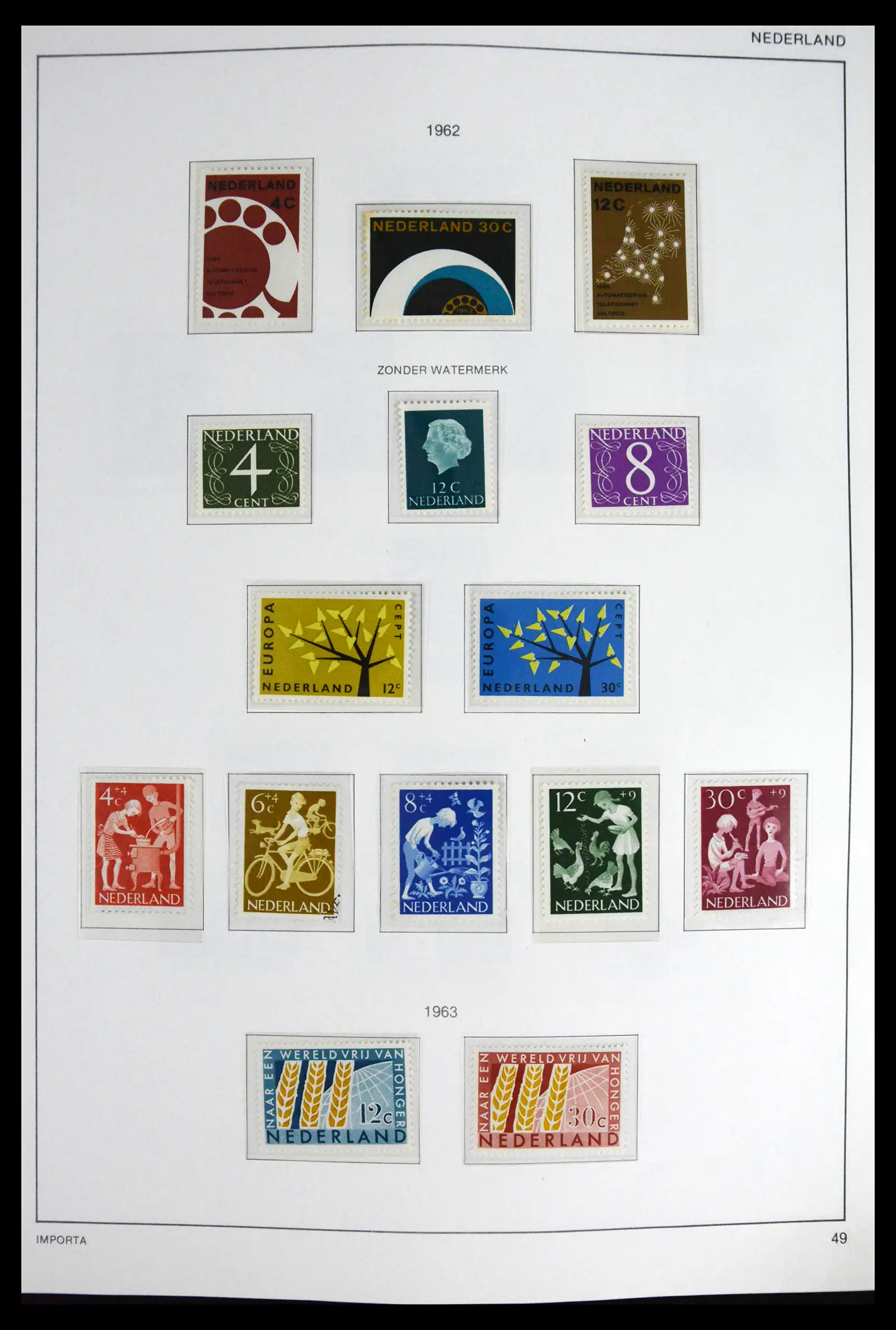 41609 0051 - Stamp collection 41609 Netherlands 1852-1980.