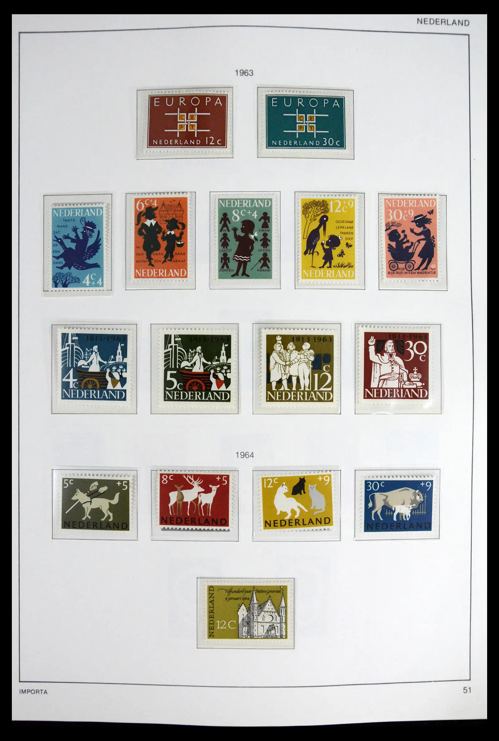 41609 0053 - Stamp collection 41609 Netherlands 1852-1980.