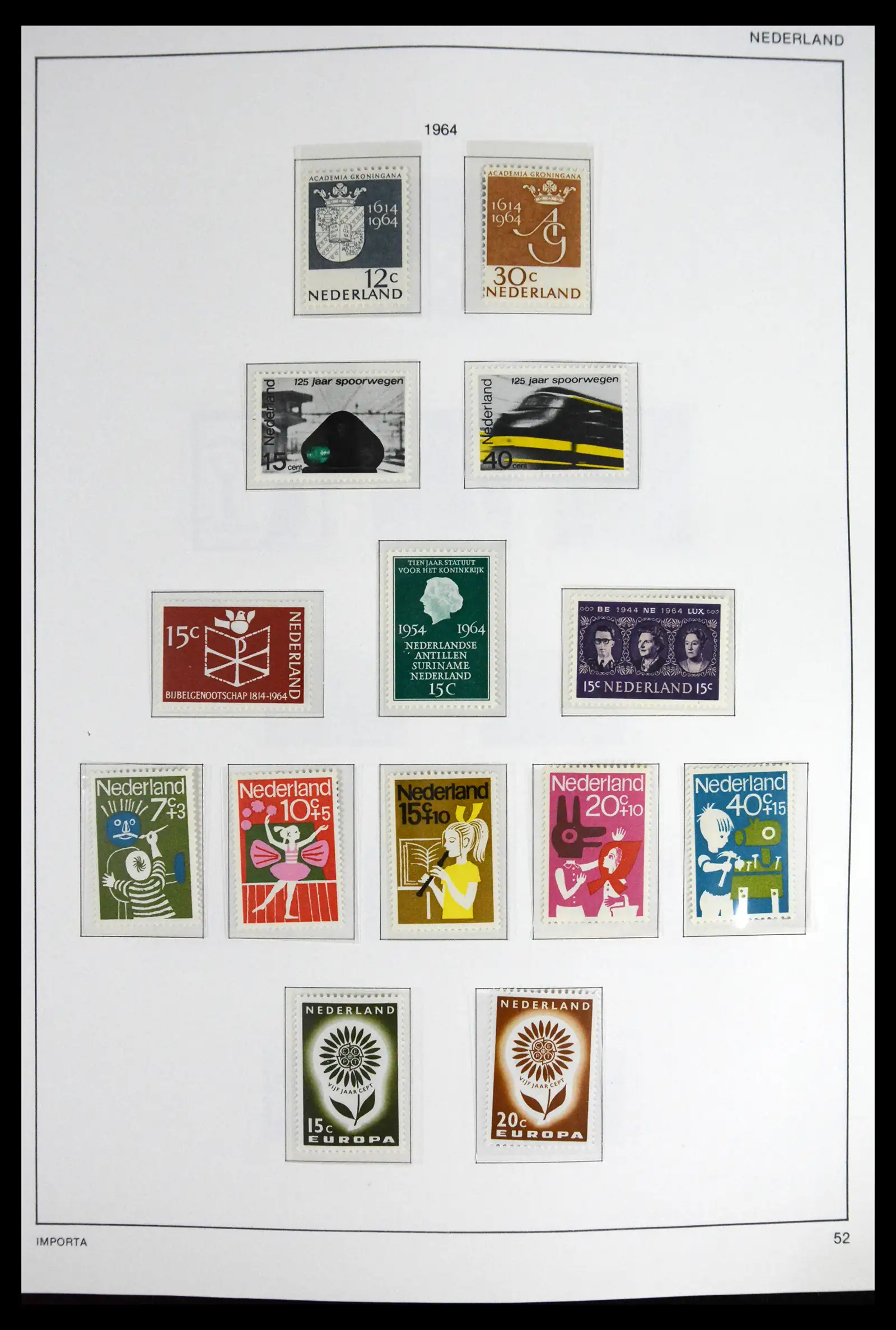 41609 0054 - Stamp collection 41609 Netherlands 1852-1980.