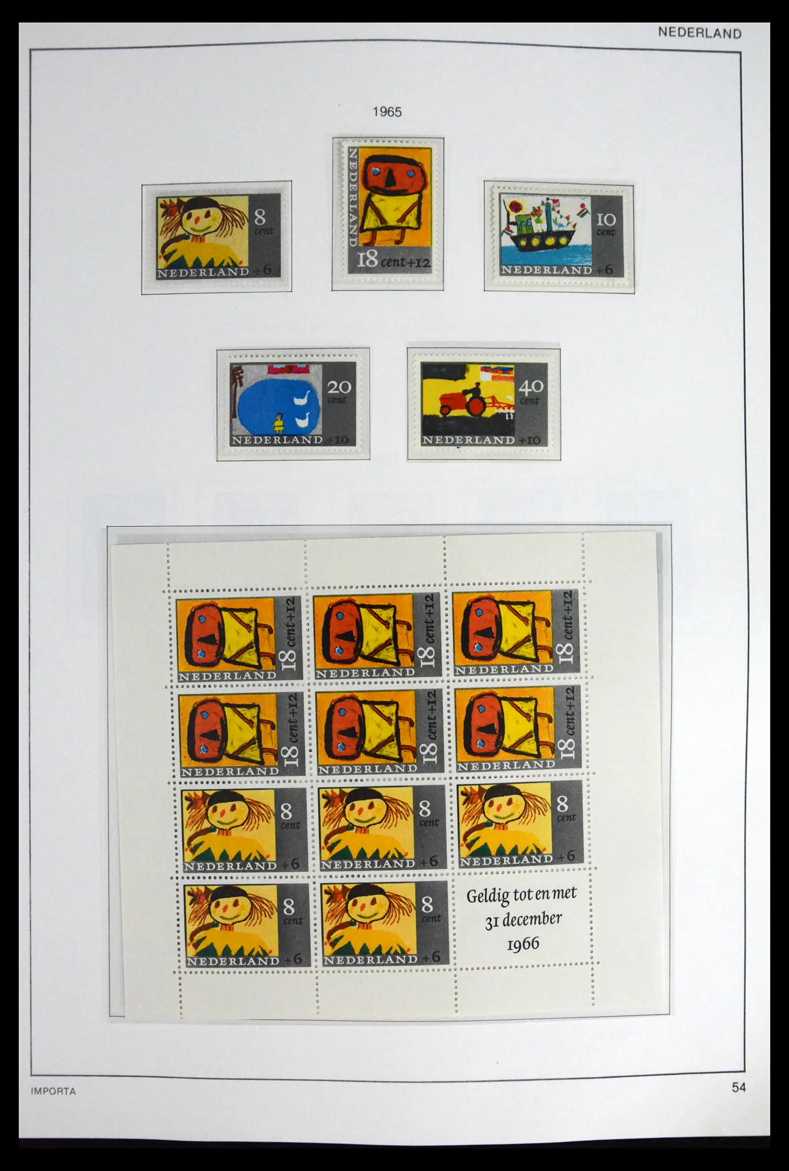 41609 0056 - Stamp collection 41609 Netherlands 1852-1980.