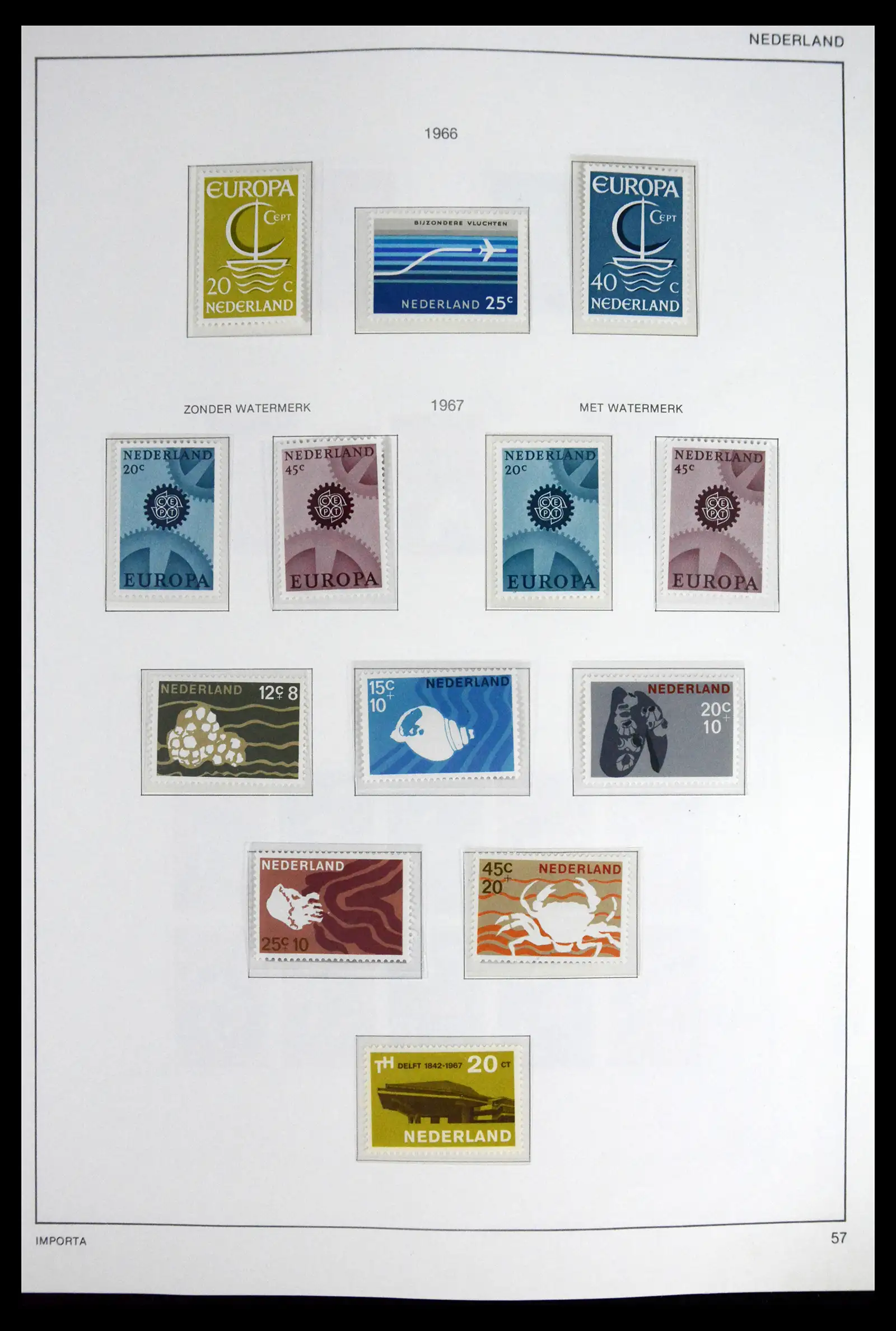 41609 0059 - Stamp collection 41609 Netherlands 1852-1980.
