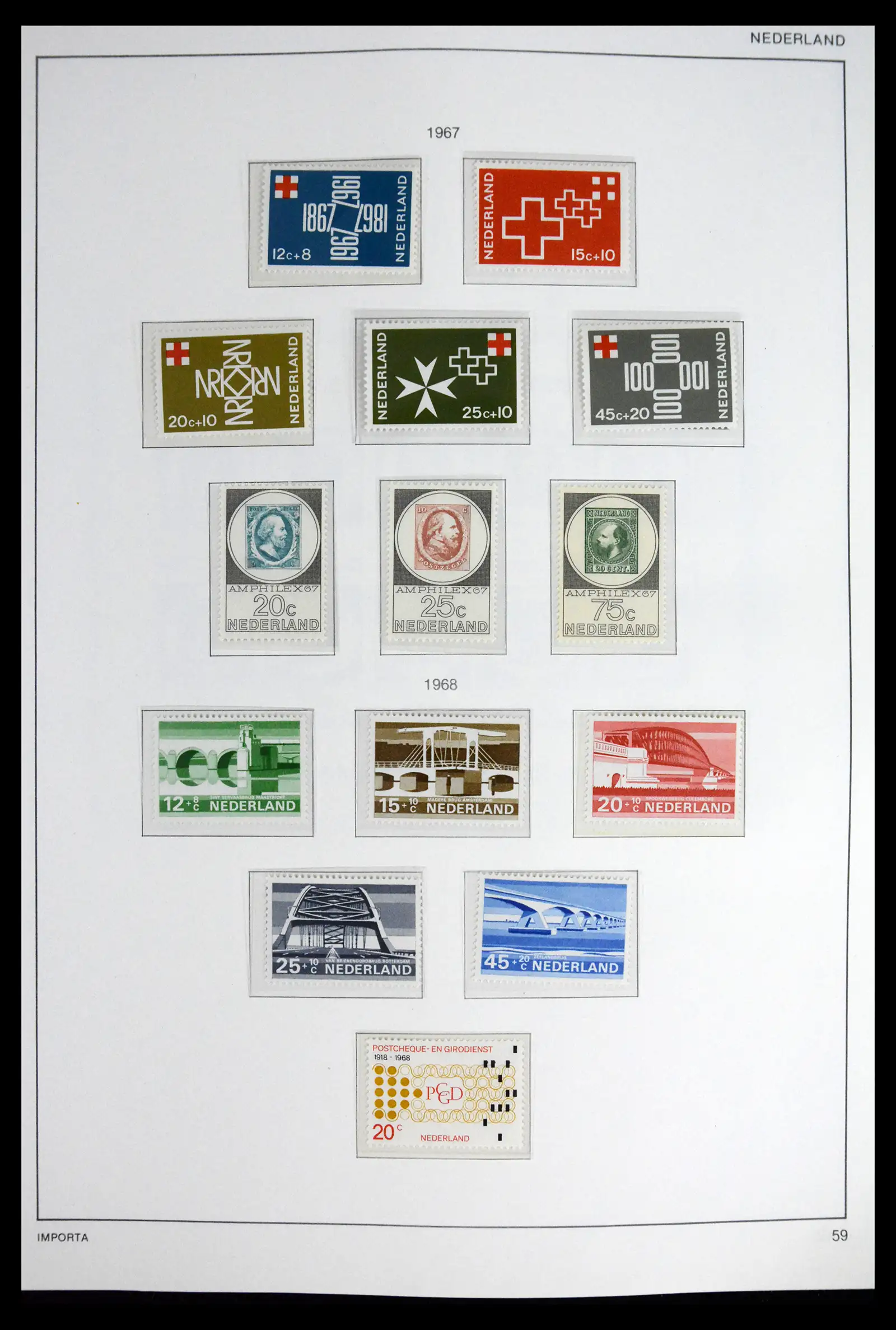 41609 0061 - Stamp collection 41609 Netherlands 1852-1980.