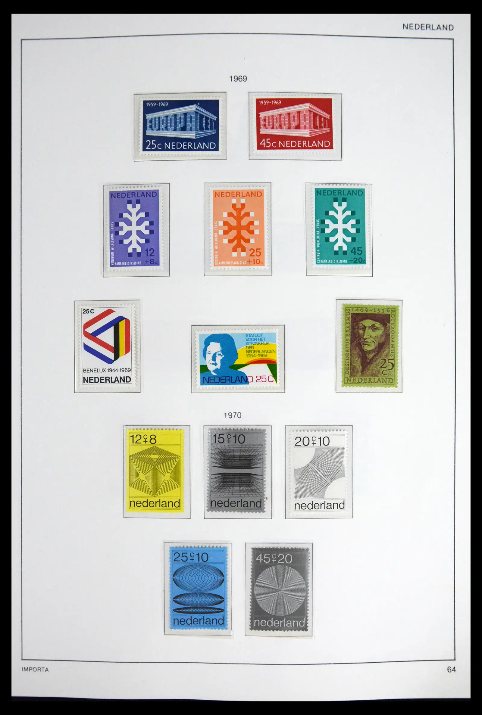 41609 0070 - Stamp collection 41609 Netherlands 1852-1980.