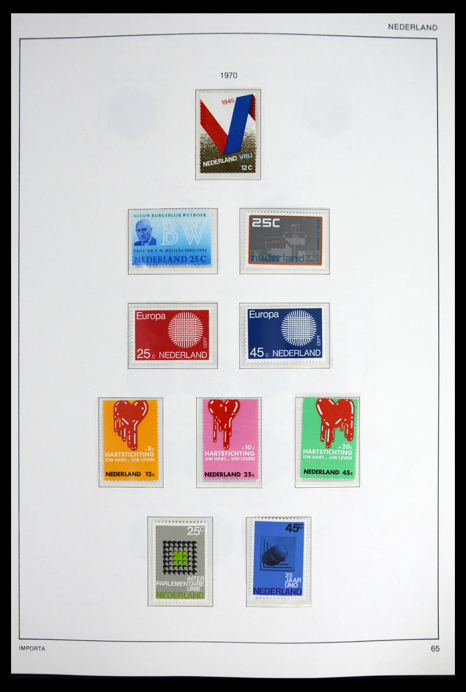 41609 0071 - Stamp collection 41609 Netherlands 1852-1980.