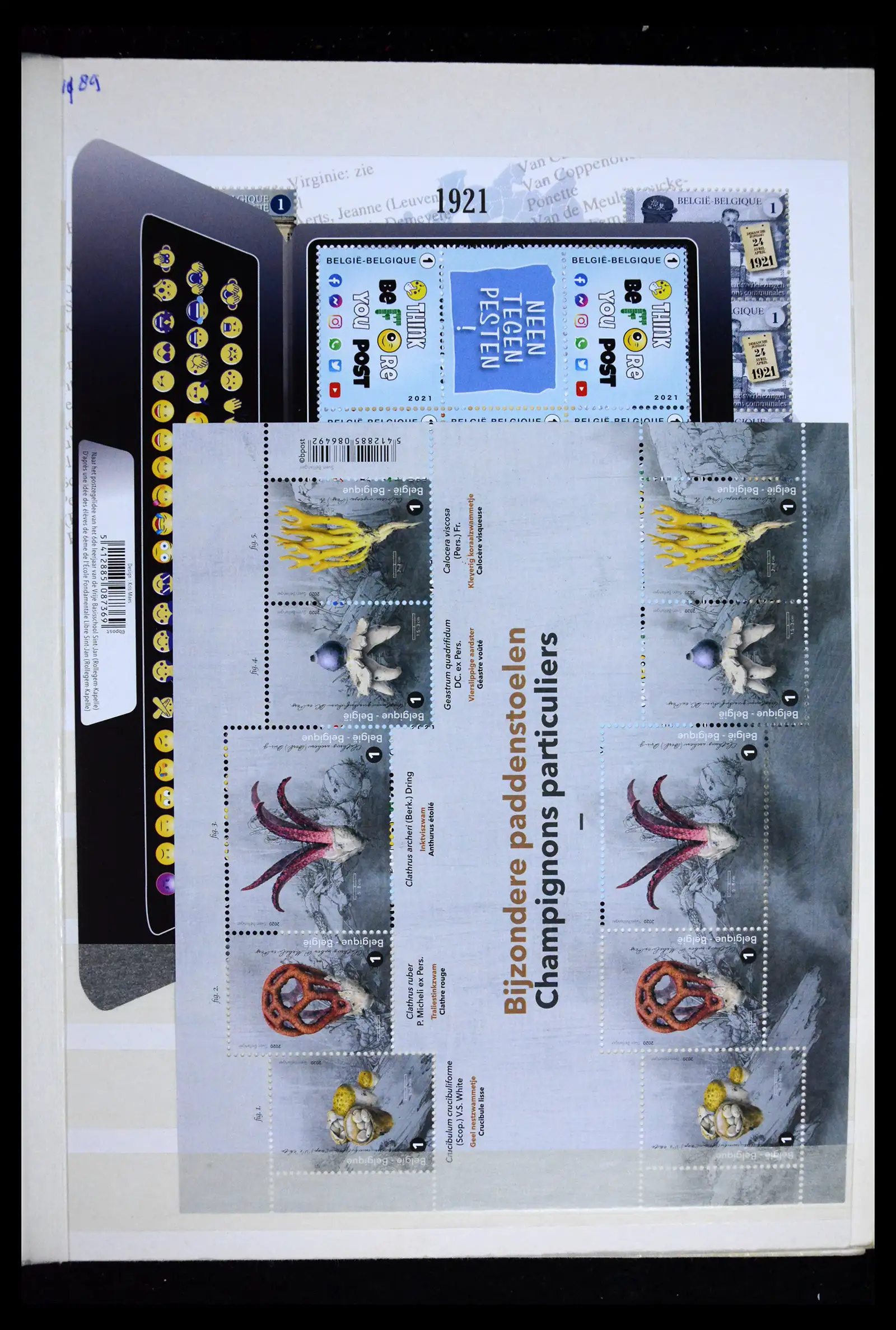 41612 0007 - Stamp collection 41612 Belgium sheetlets/booklet collection 2010-2024!!