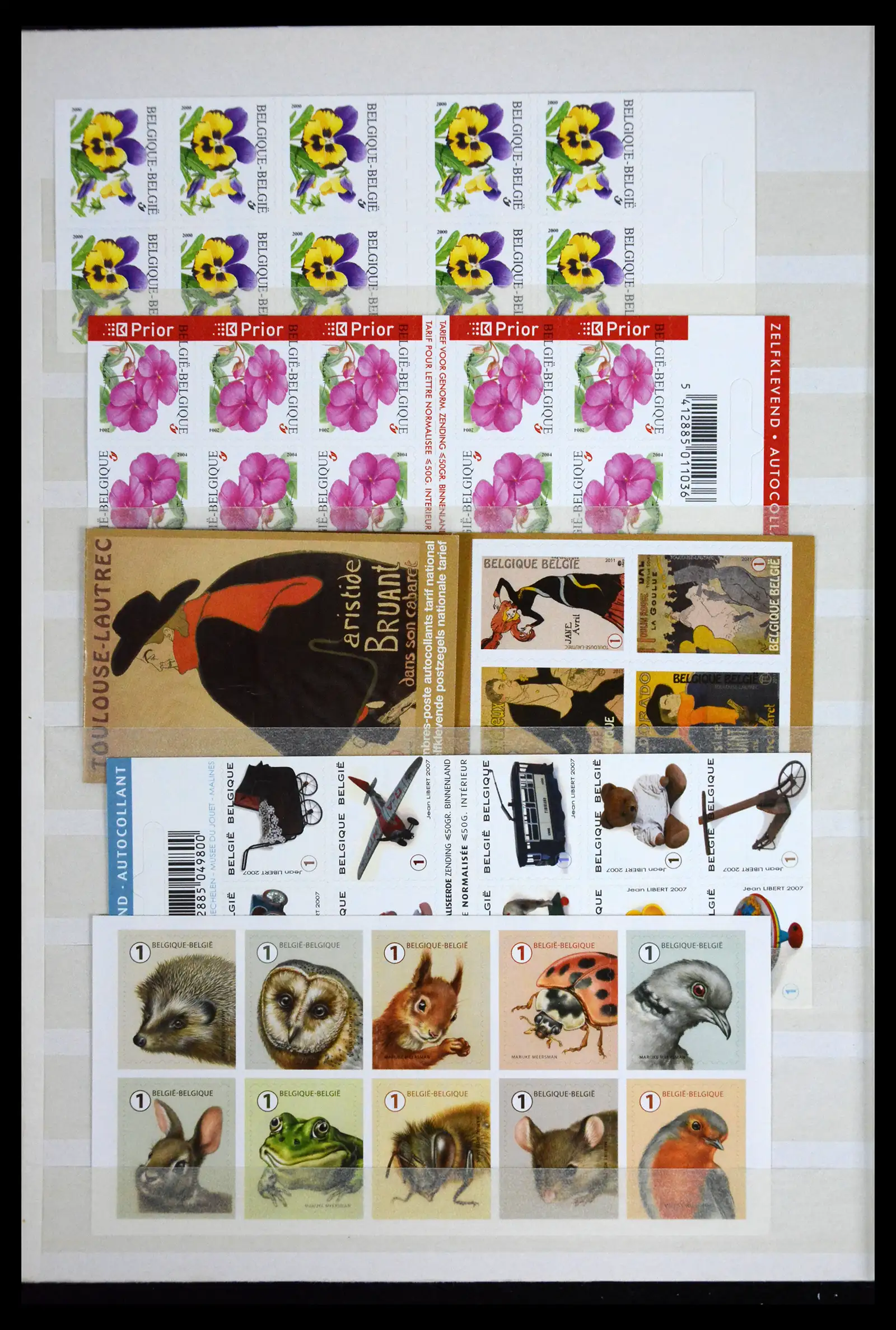 41612 0018 - Stamp collection 41612 Belgium sheetlets/booklet collection 2010-2024!!