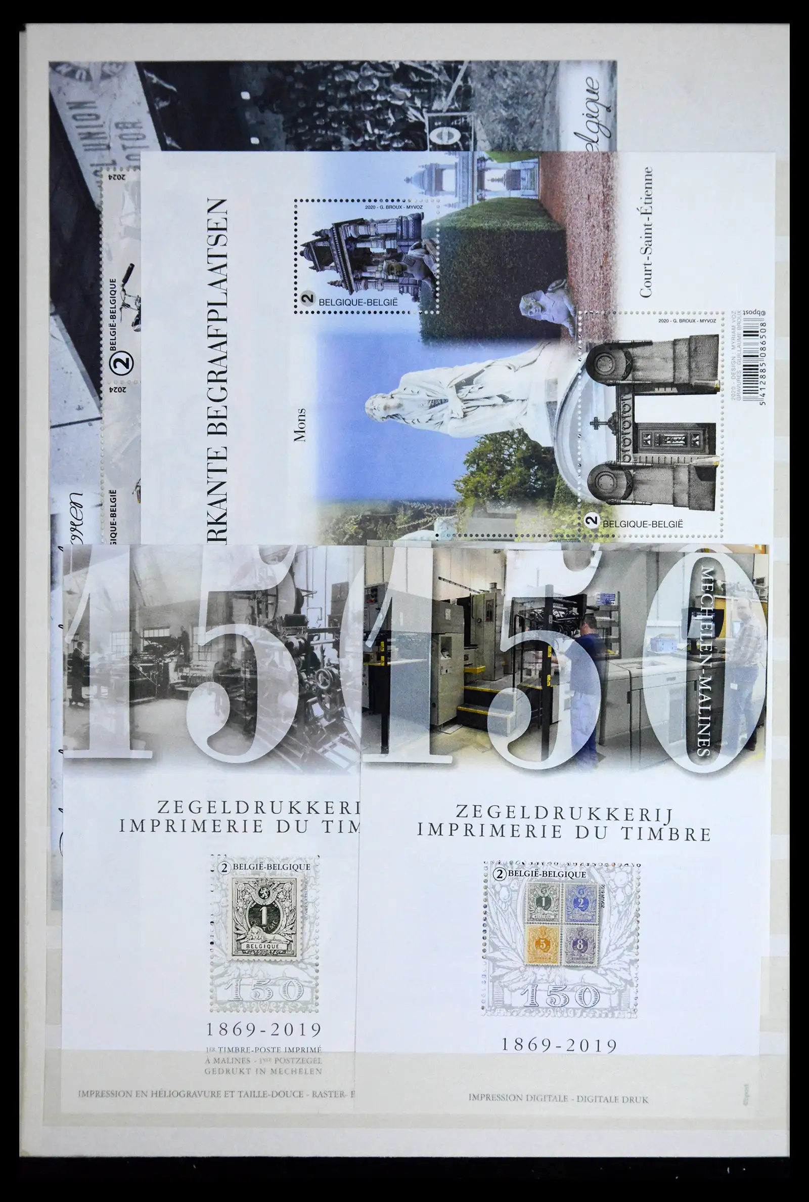 41612 0024 - Stamp collection 41612 Belgium sheetlets/booklet collection 2010-2024!!
