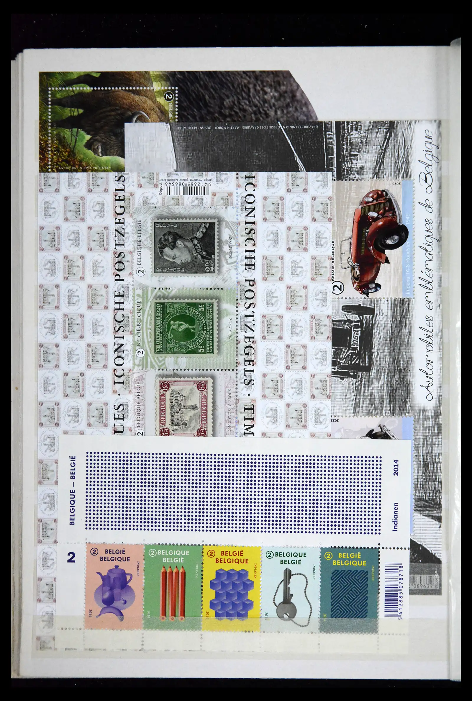 41612 0028 - Stamp collection 41612 Belgium sheetlets/booklet collection 2010-2024!!