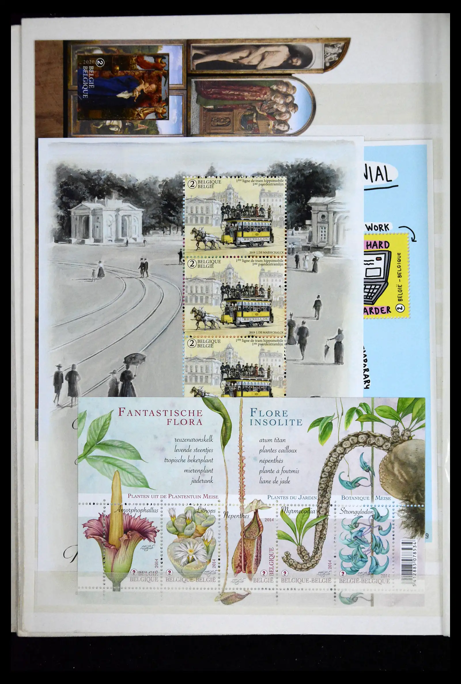 41612 0032 - Stamp collection 41612 Belgium sheetlets/booklet collection 2010-2024!!