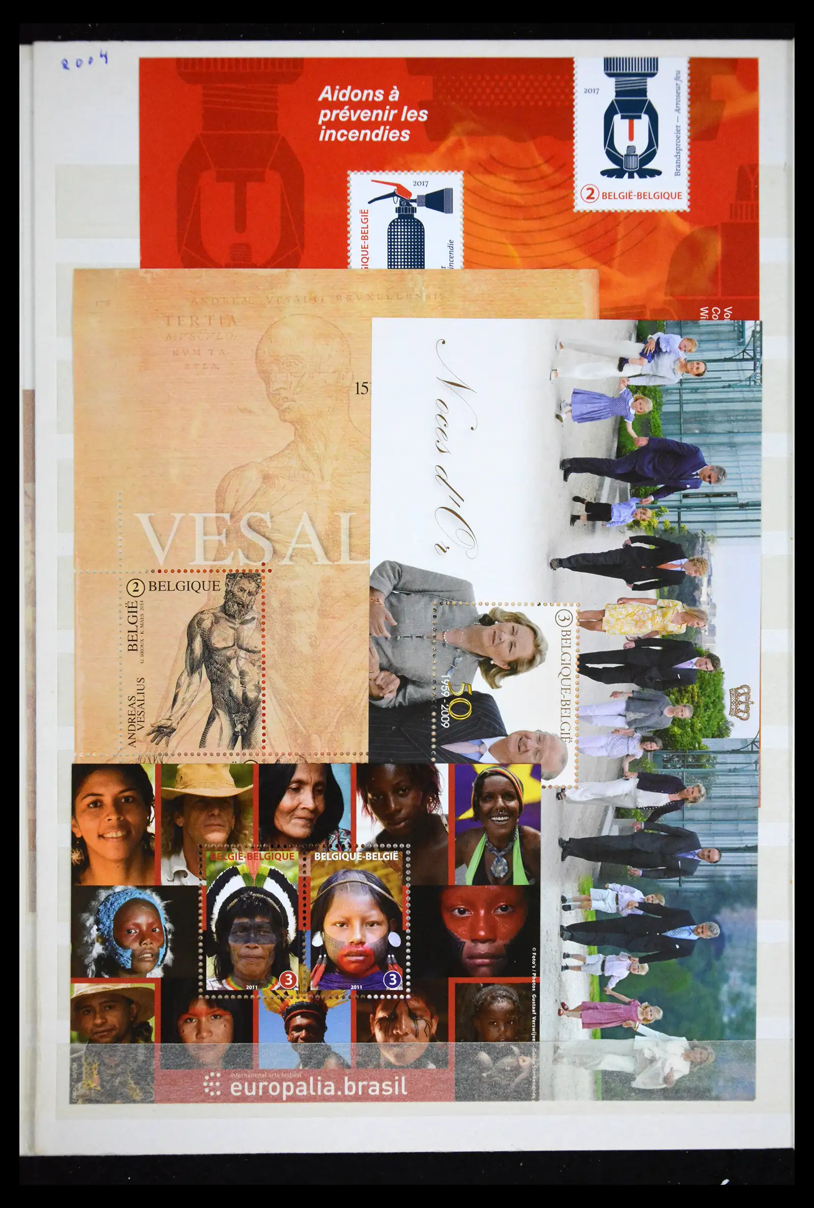 41612 0036 - Stamp collection 41612 Belgium sheetlets/booklet collection 2010-2024!!