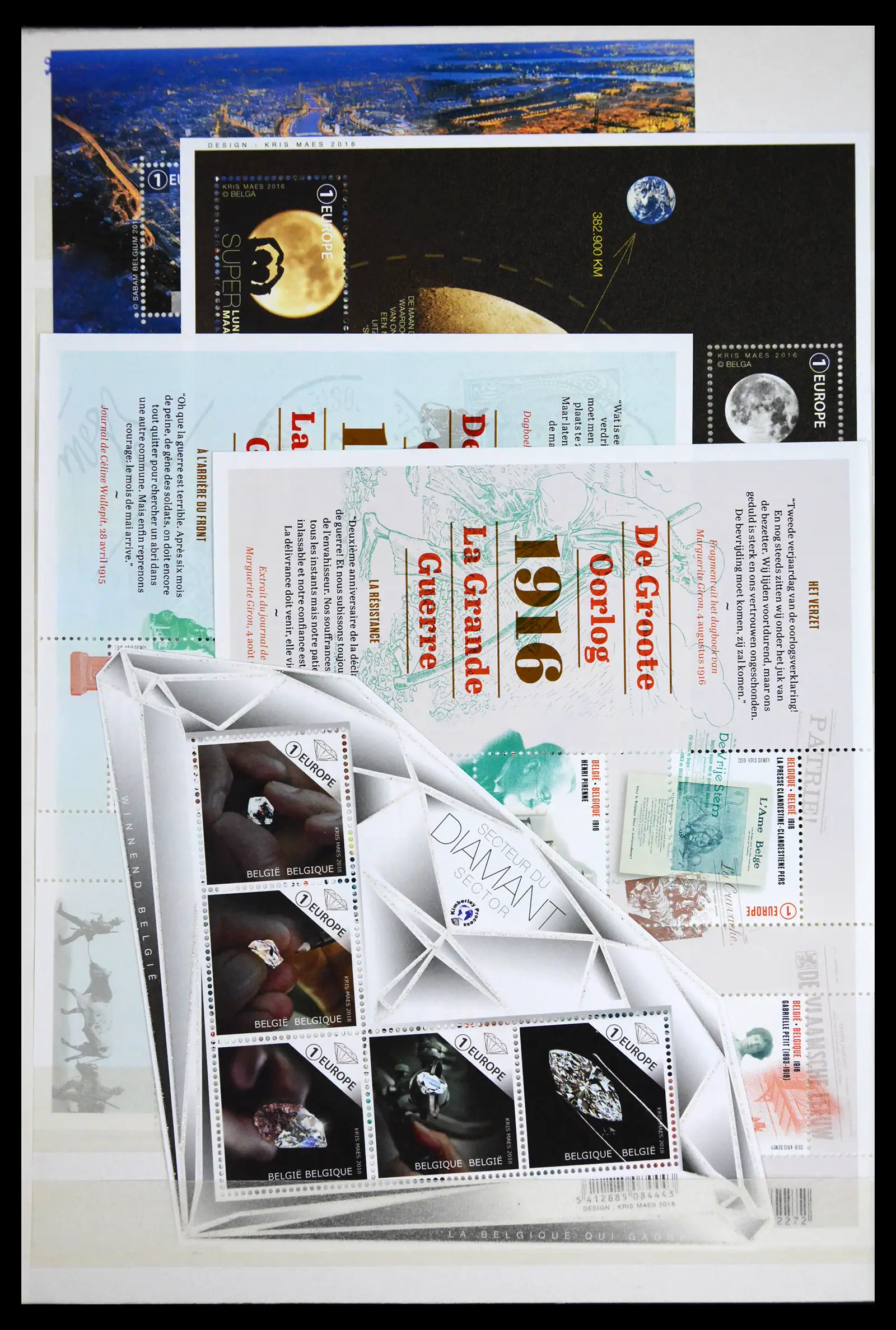 41612 0042 - Stamp collection 41612 Belgium sheetlets/booklet collection 2010-2024!!