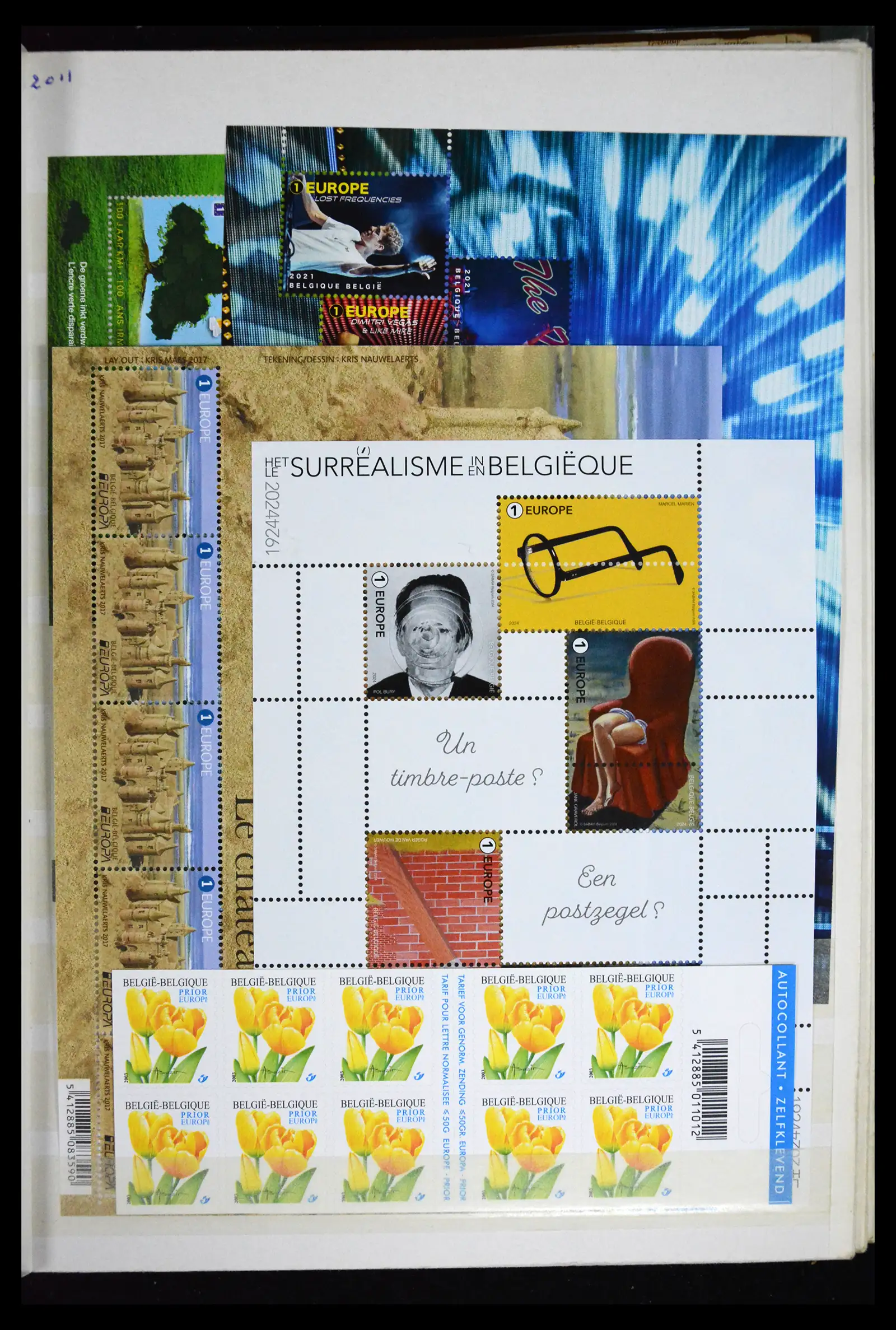 41612 0043 - Stamp collection 41612 Belgium sheetlets/booklet collection 2010-2024!!