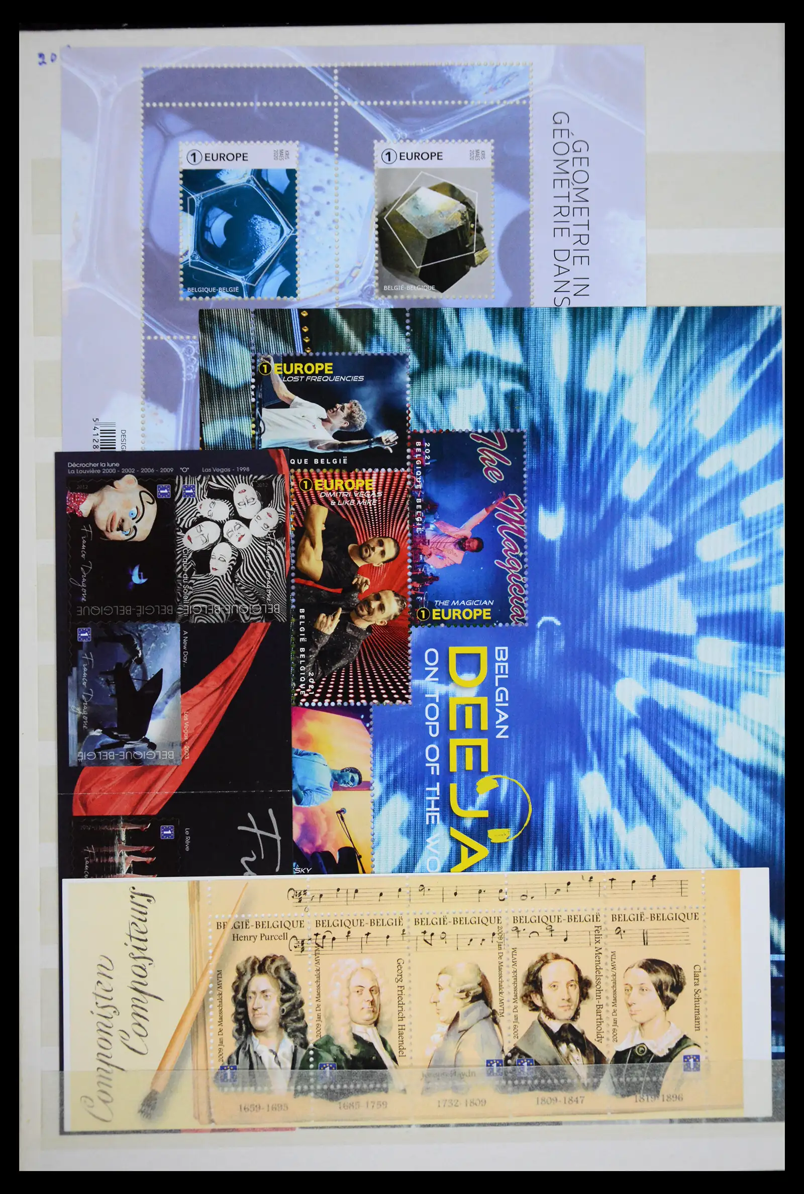 41612 0044 - Stamp collection 41612 Belgium sheetlets/booklet collection 2010-2024!!