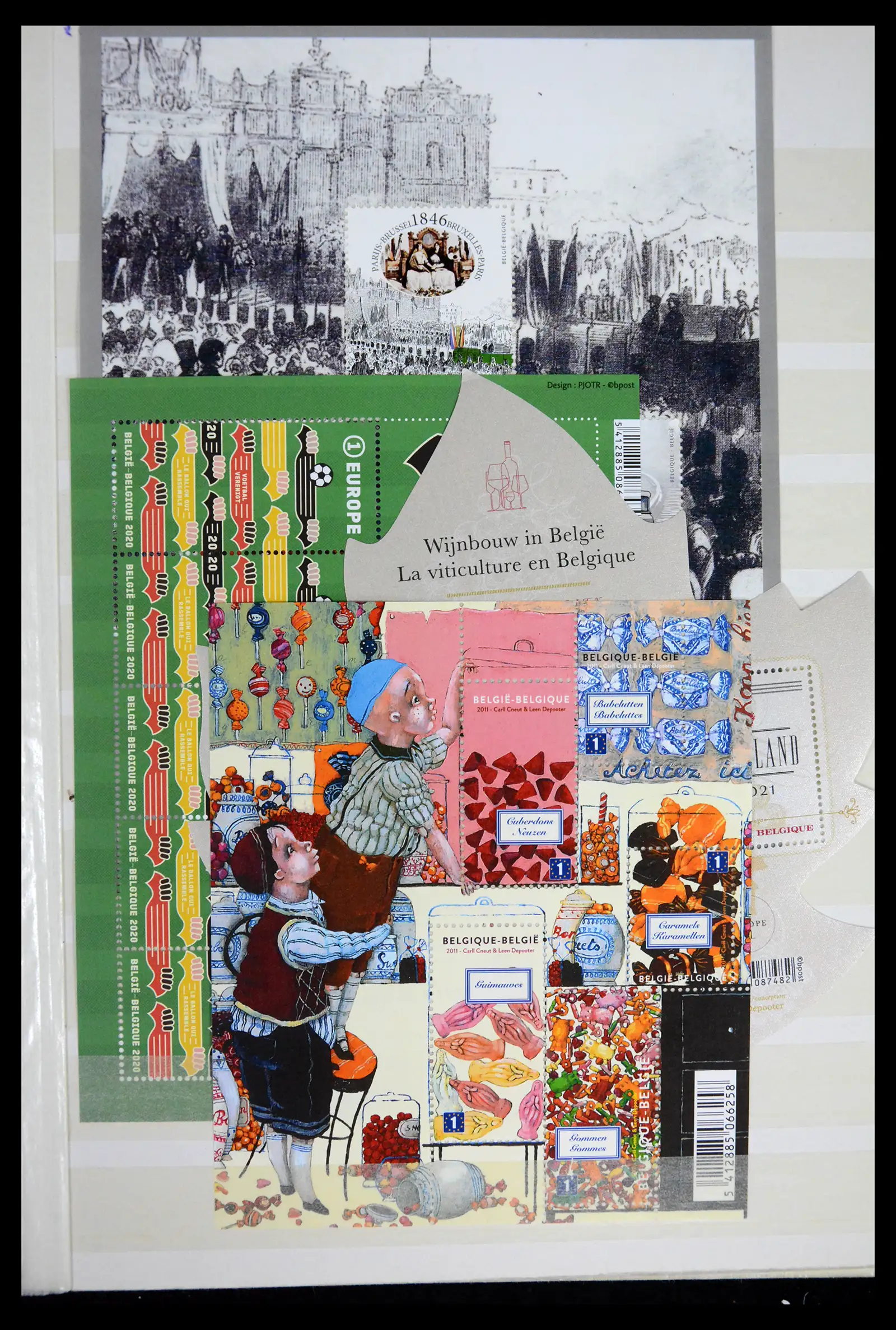 41612 0045 - Stamp collection 41612 Belgium sheetlets/booklet collection 2010-2024!!