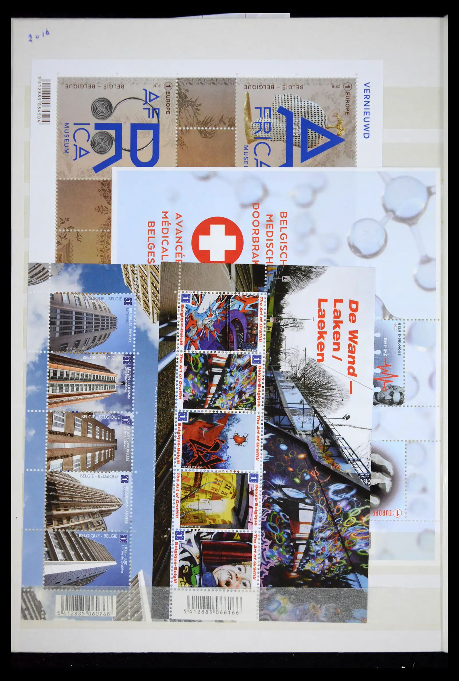 41612 0048 - Stamp collection 41612 Belgium sheetlets/booklet collection 2010-2024!!