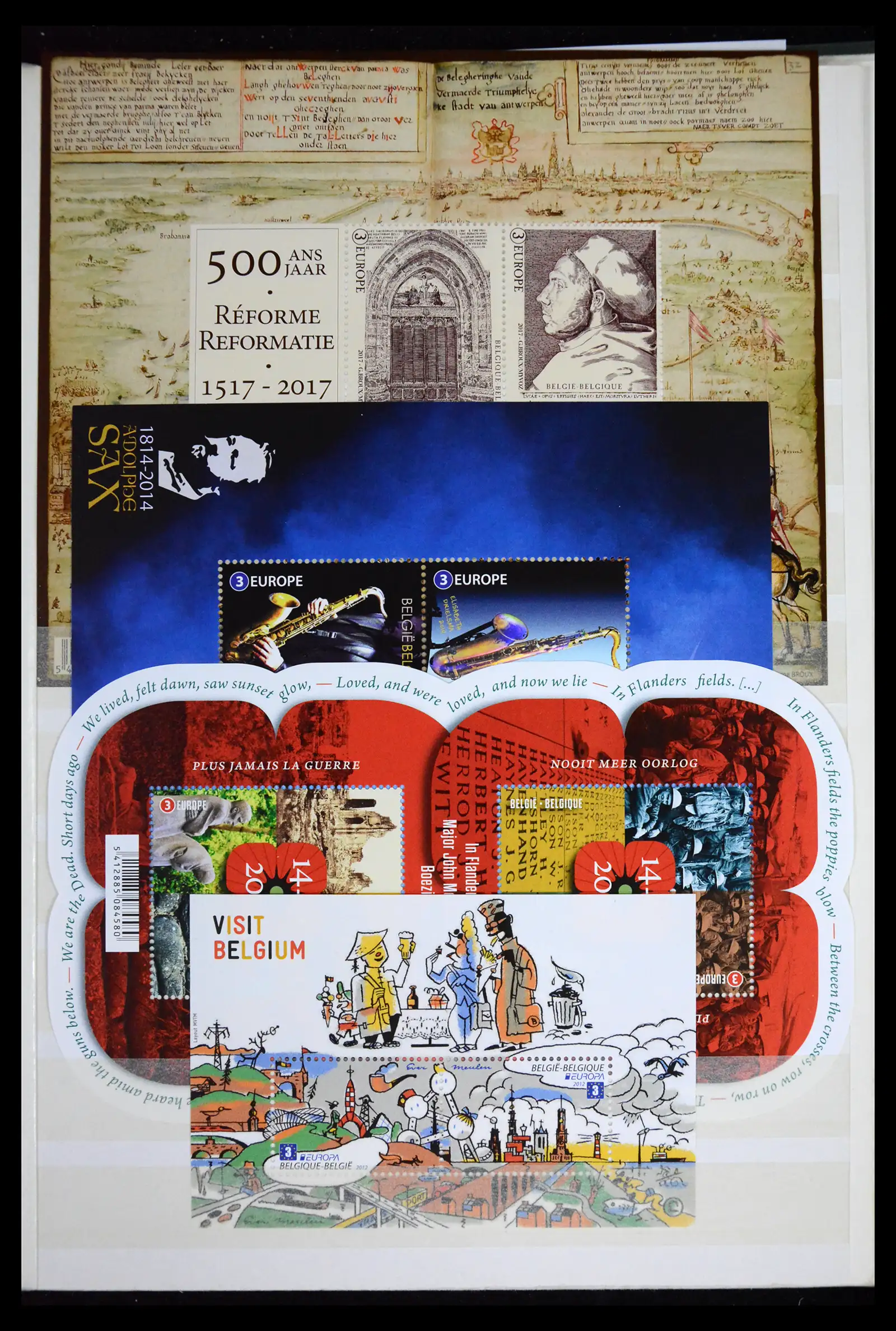 41612 0051 - Stamp collection 41612 Belgium sheetlets/booklet collection 2010-2024!!