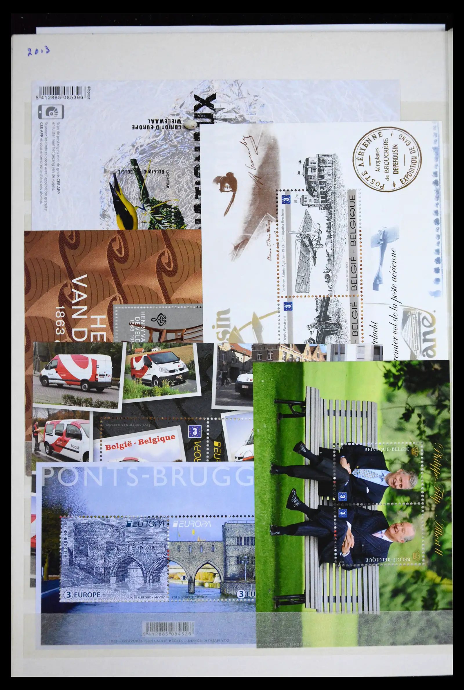 41612 0052 - Stamp collection 41612 Belgium sheetlets/booklet collection 2010-2024!!