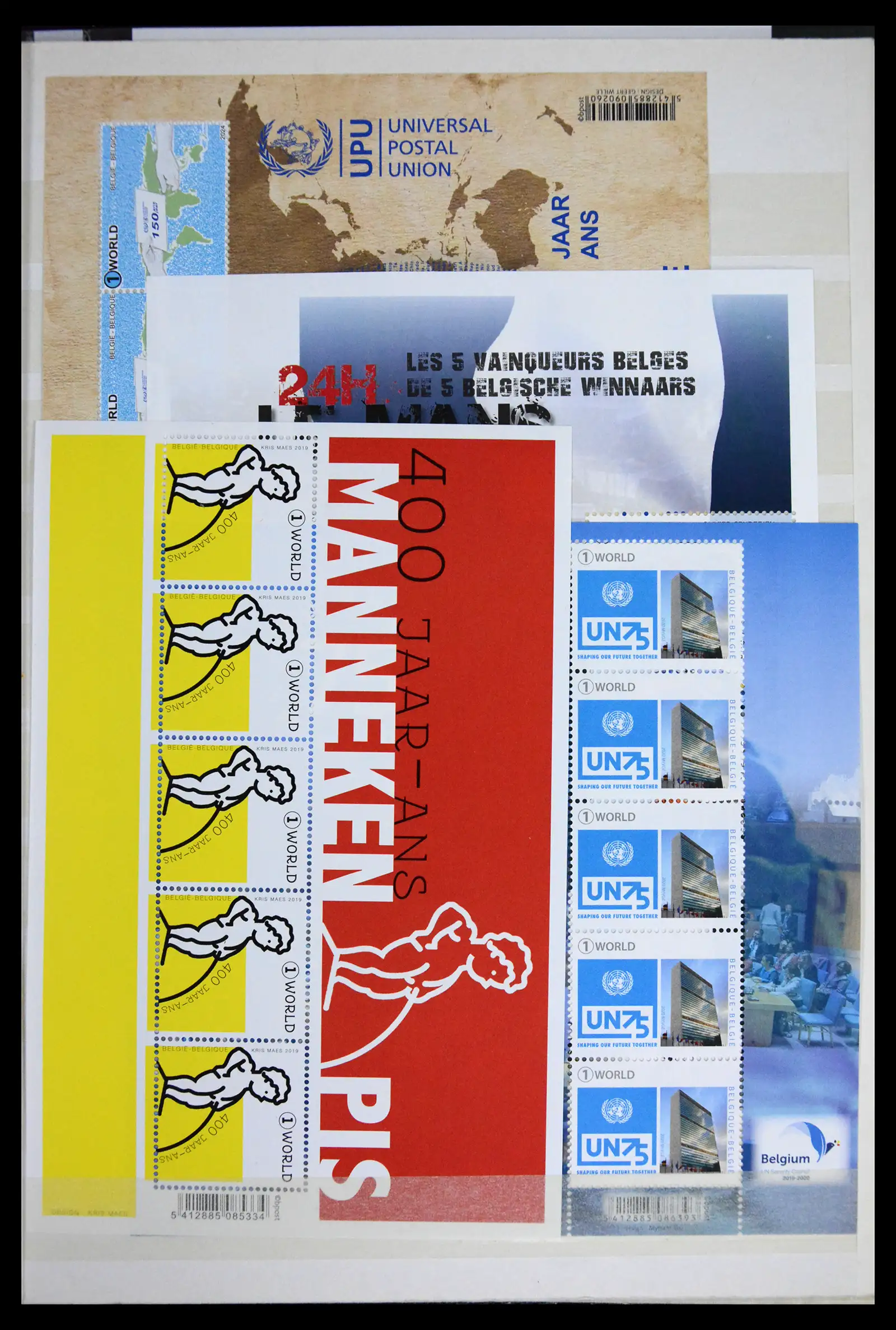 41612 0055 - Stamp collection 41612 Belgium sheetlets/booklet collection 2010-2024!!