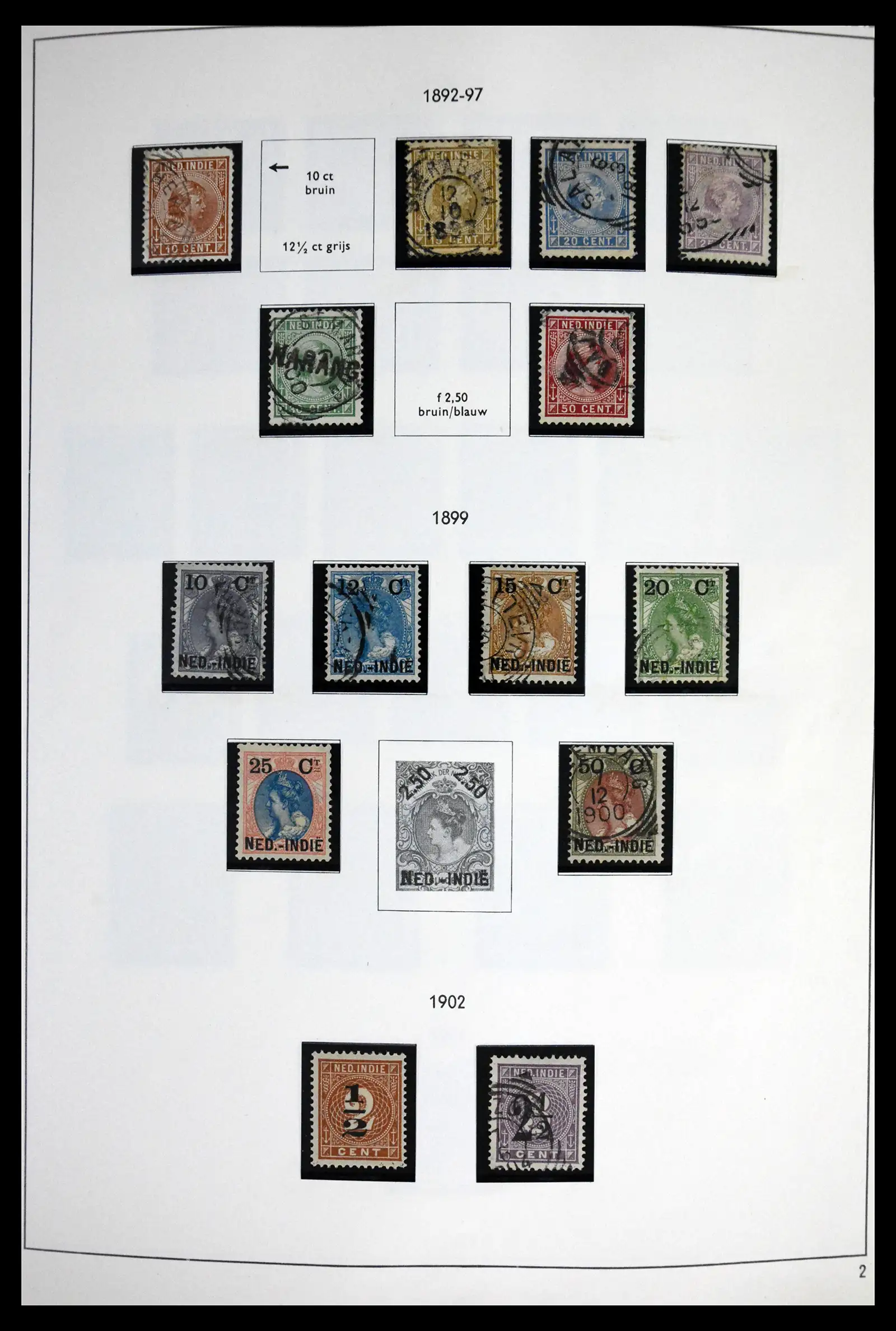 41613 0002 - Stamp collection 41613 Dutch Colonies 1864-1975.